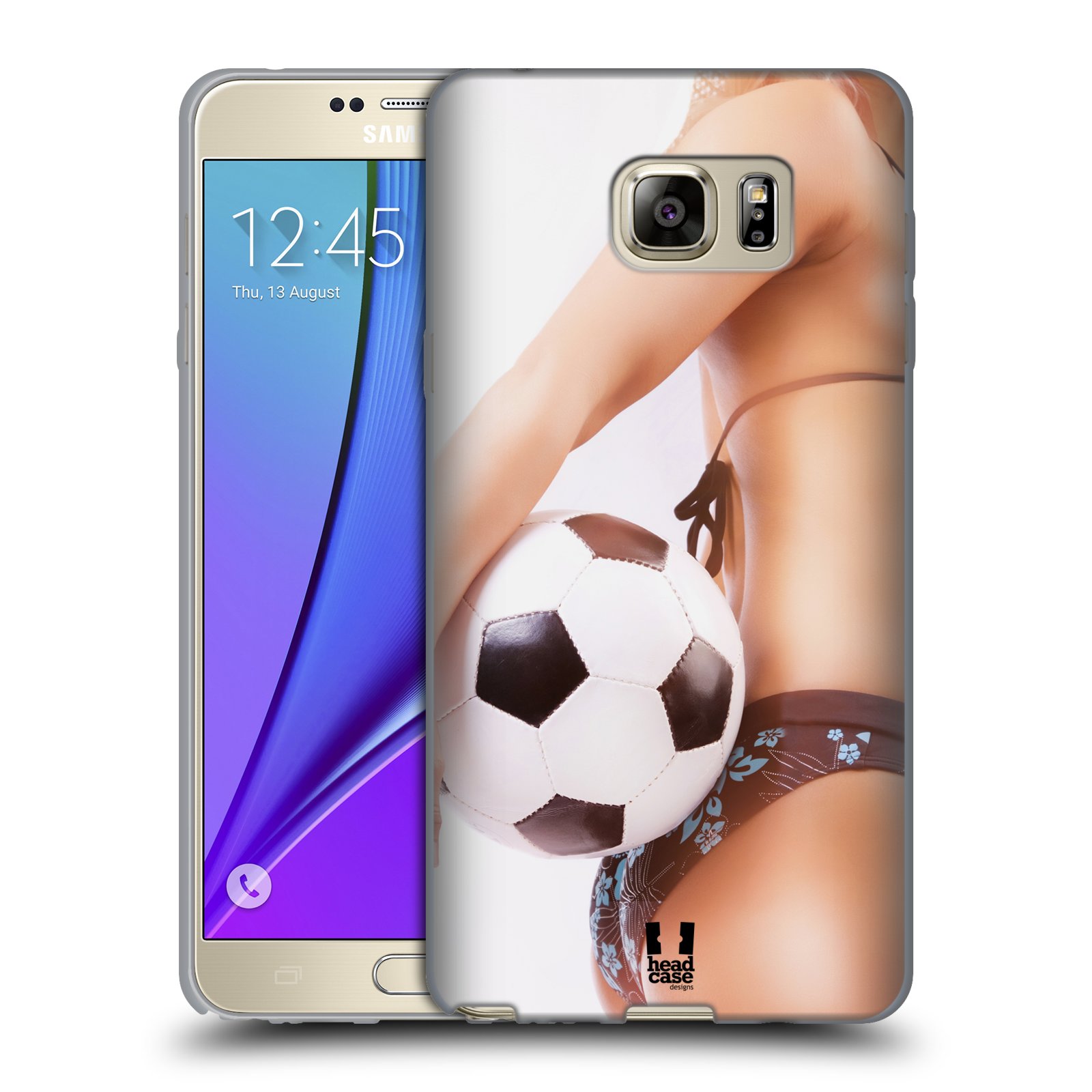 HEAD CASE silikonový obal na mobil Samsung Galaxy Note 5 (N920) vzor Fotbalové modelky KOPACÍ MÍČ
