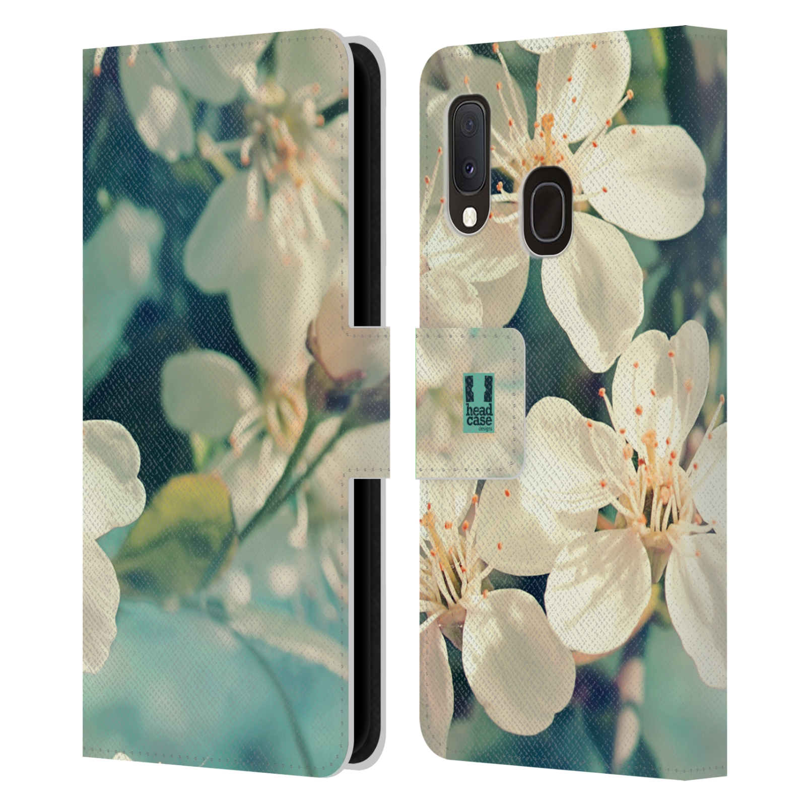Pouzdro na mobil Samsung Galaxy A20e květy foto rozkvetlá třešeň
