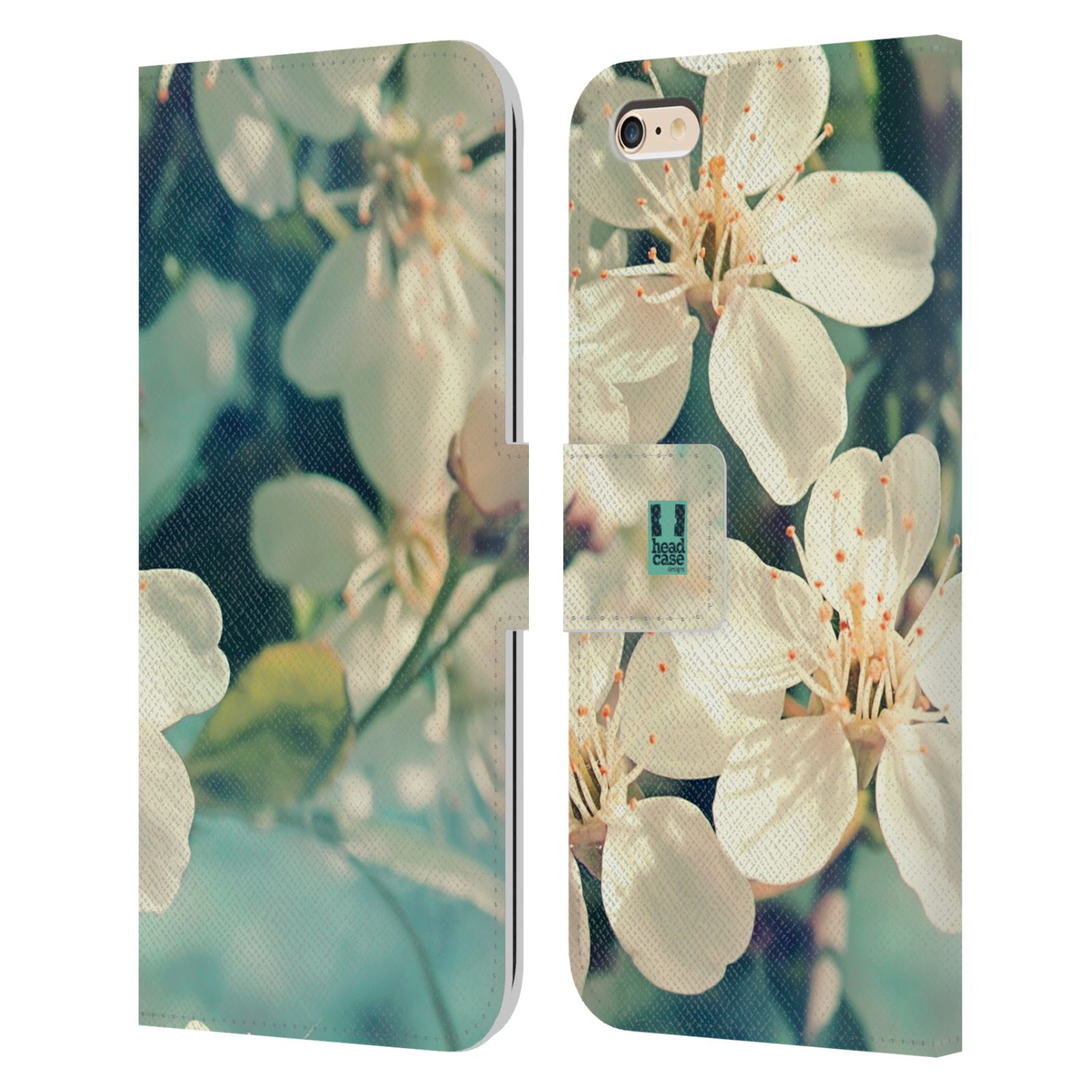 HEAD CASE Flipové pouzdro pro mobil Apple Iphone 6 PLUS / 6S PLUS květy foto rozkvetlá třešeň