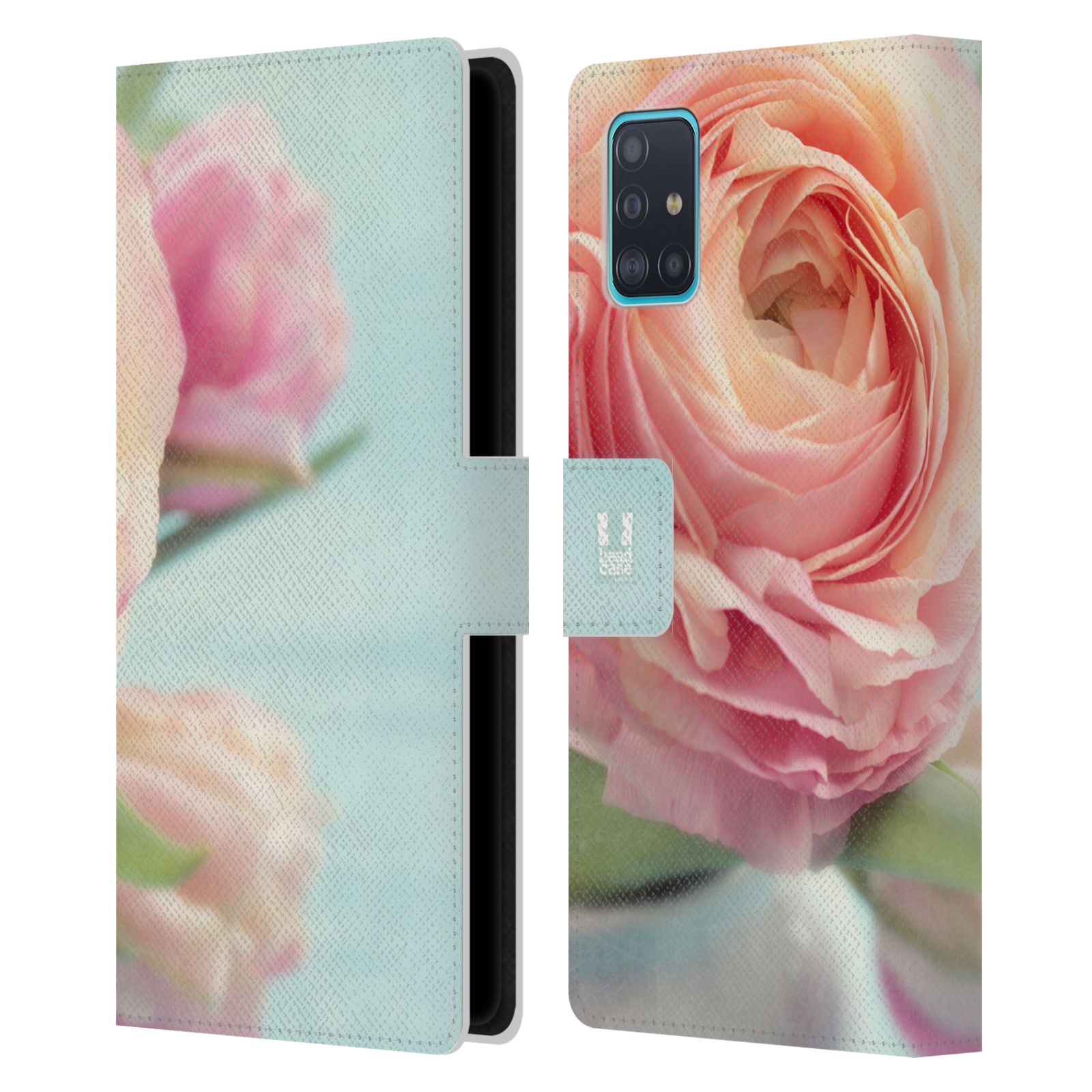 Pouzdro na mobil Samsung Galaxy A51 (A515F) květy foto růže růžová