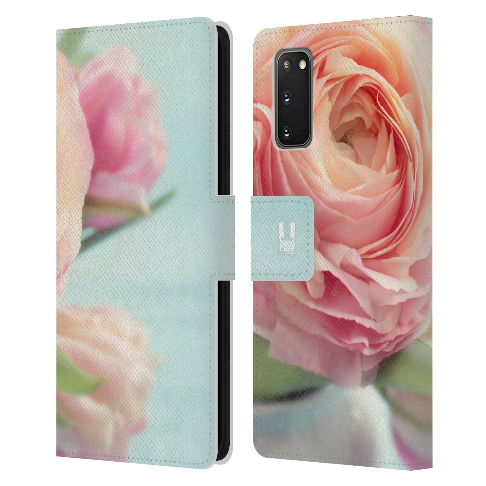 Pouzdro na mobil Samsung Galaxy S20 květy foto růže růžová