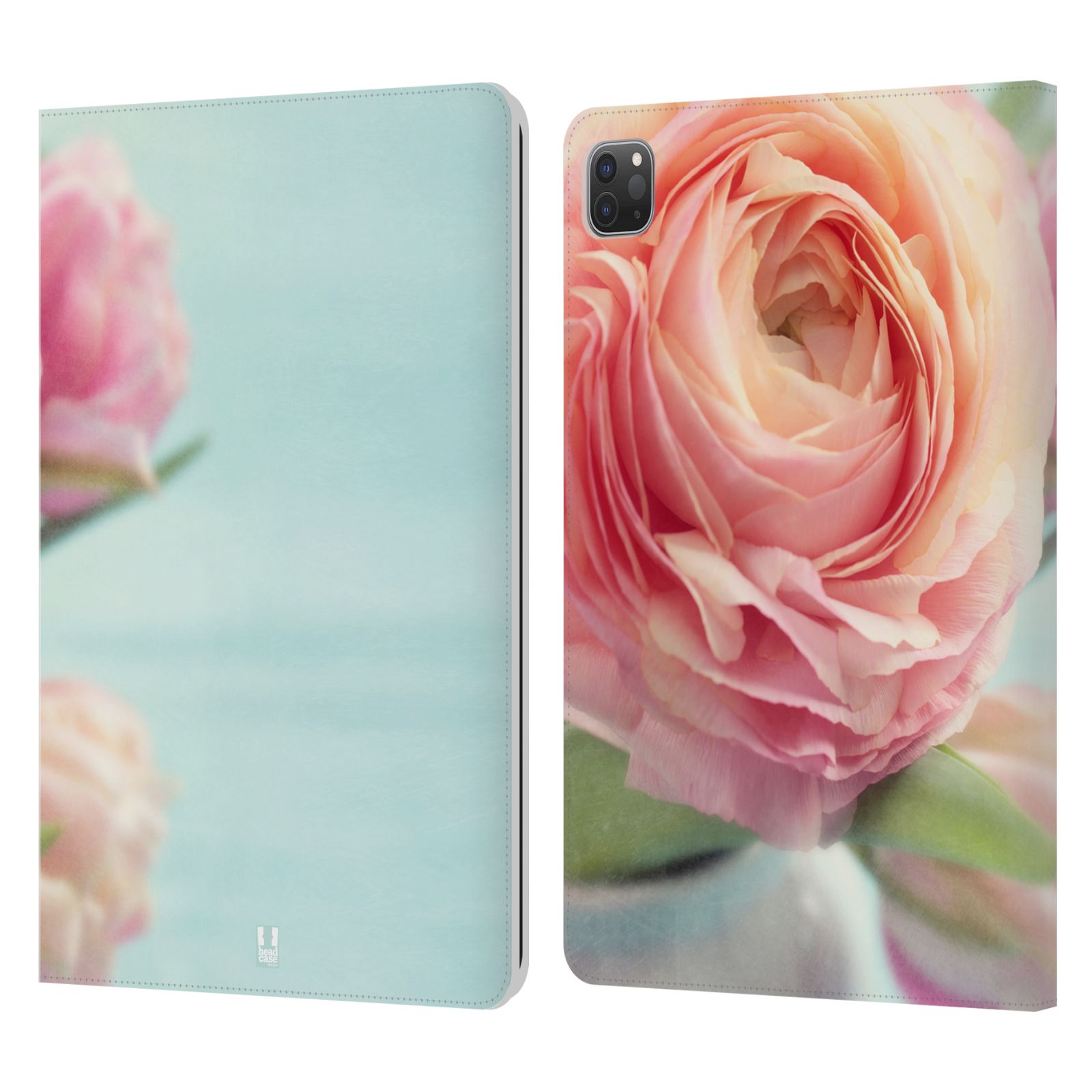Pouzdro pro tablet Apple Ipad Pro 11 - HEAD CASE - květy foto růže růžová