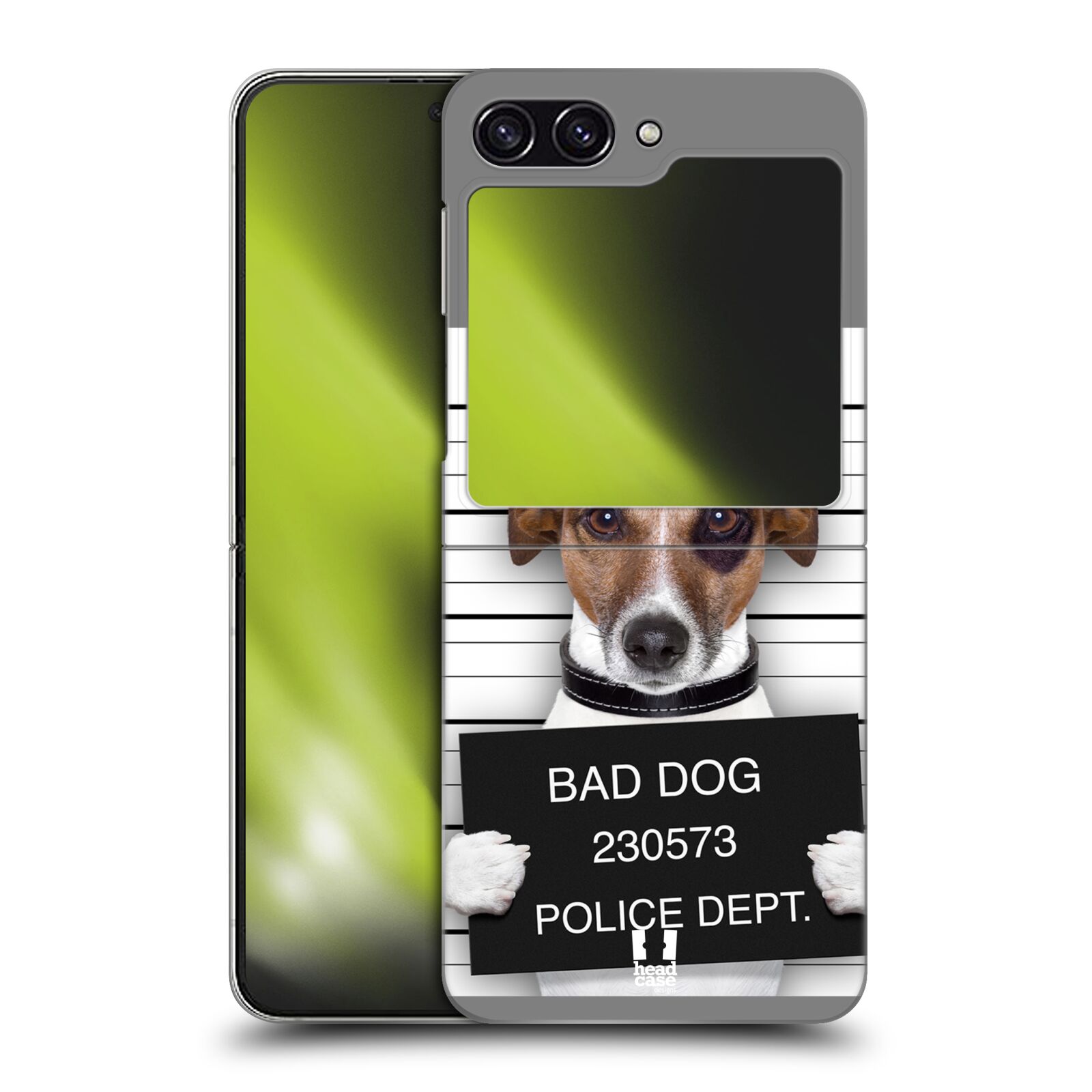 Plastový obal HEAD CASE na mobil Samsung Galaxy Z Flip 5 vzor Legrační zvířátka pejsek na policii