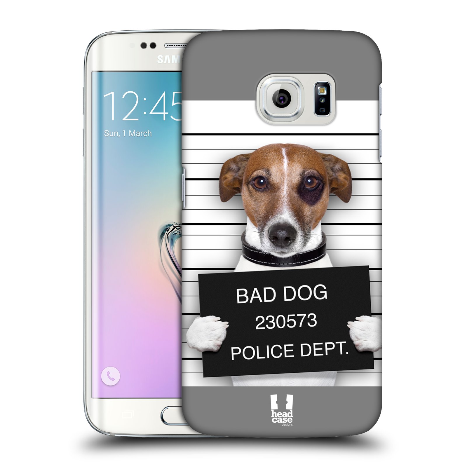 HEAD CASE plastový obal na mobil SAMSUNG Galaxy S6 EDGE (G9250, G925, G925F) vzor Legrační zvířátka pejsek na policii