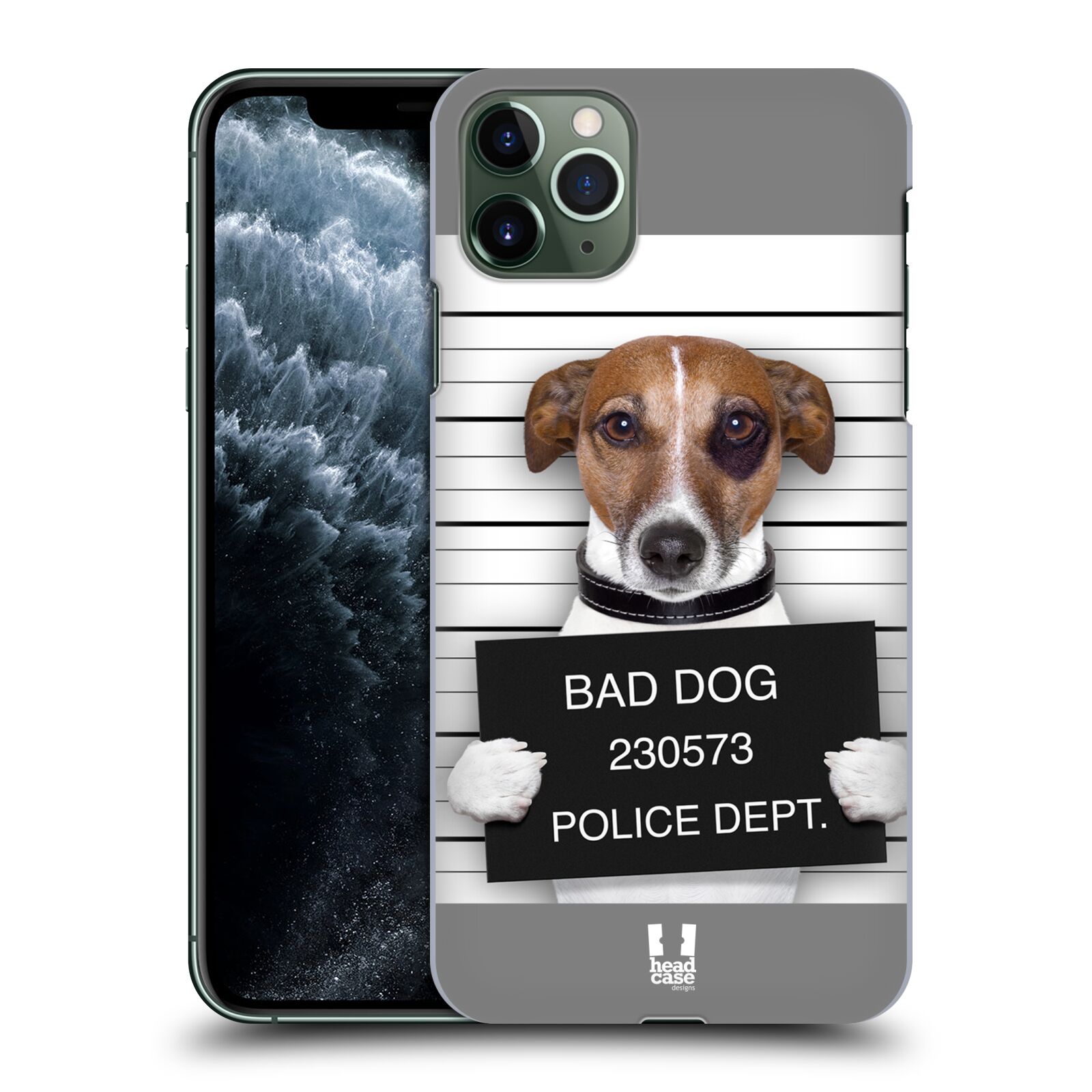 Pouzdro na mobil Apple Iphone 11 PRO MAX - HEAD CASE - vzor Legrační zvířátka pejsek na policii