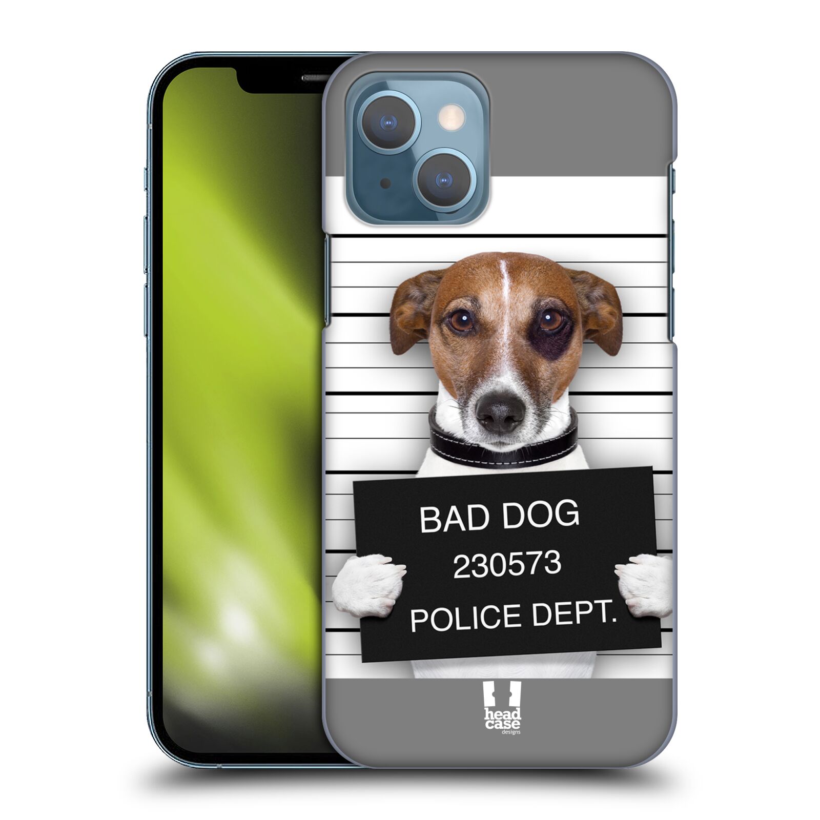Plastový obal HEAD CASE na mobil Apple Iphone 13 vzor Legrační zvířátka pejsek na policii