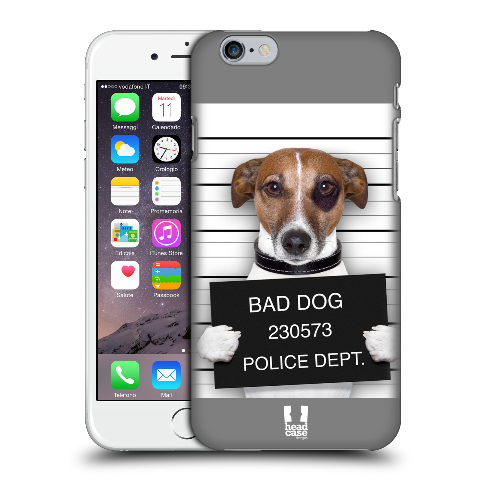 Plastové pouzdro pro mobil Apple Iphone 6/6S vzor Legrační zvířátka pejsek na policii