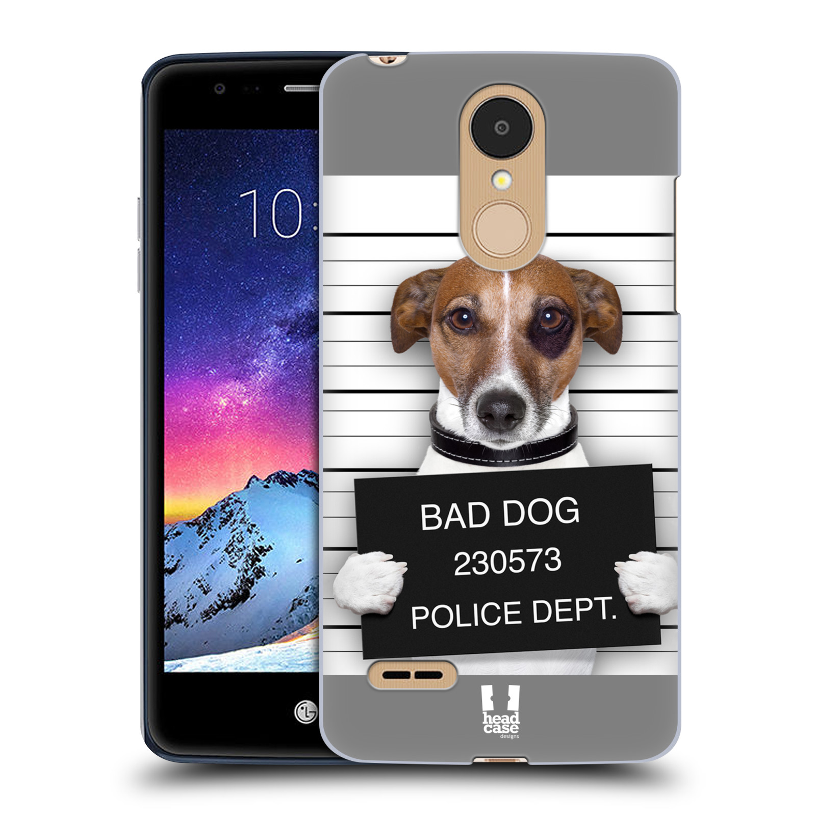 HEAD CASE plastový obal na mobil LG K9 / K8 2018 vzor Legrační zvířátka pejsek na policii