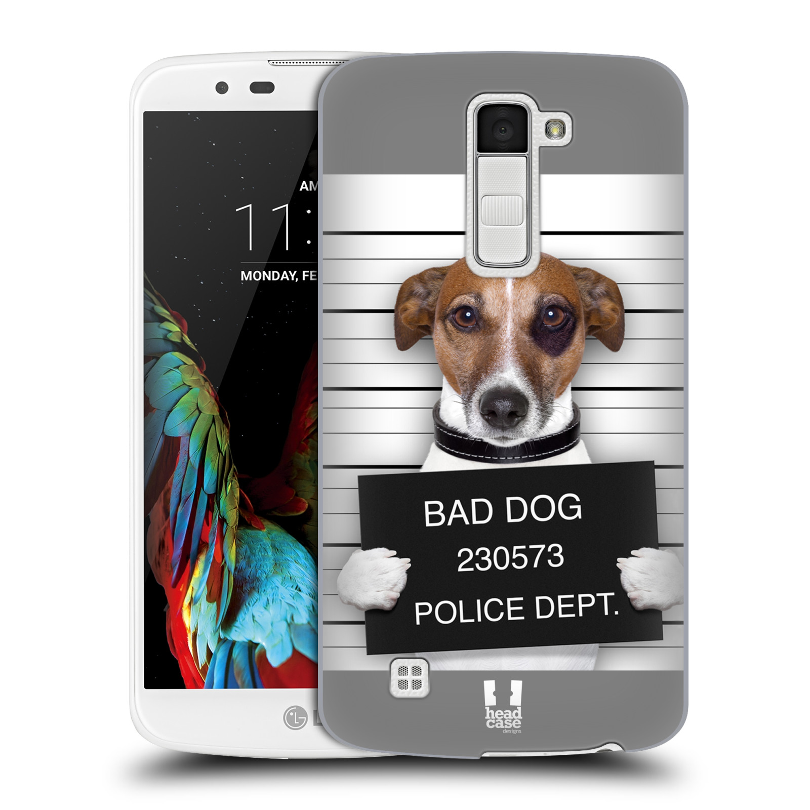 HEAD CASE plastový obal na mobil LG K10 vzor Legrační zvířátka pejsek na policii
