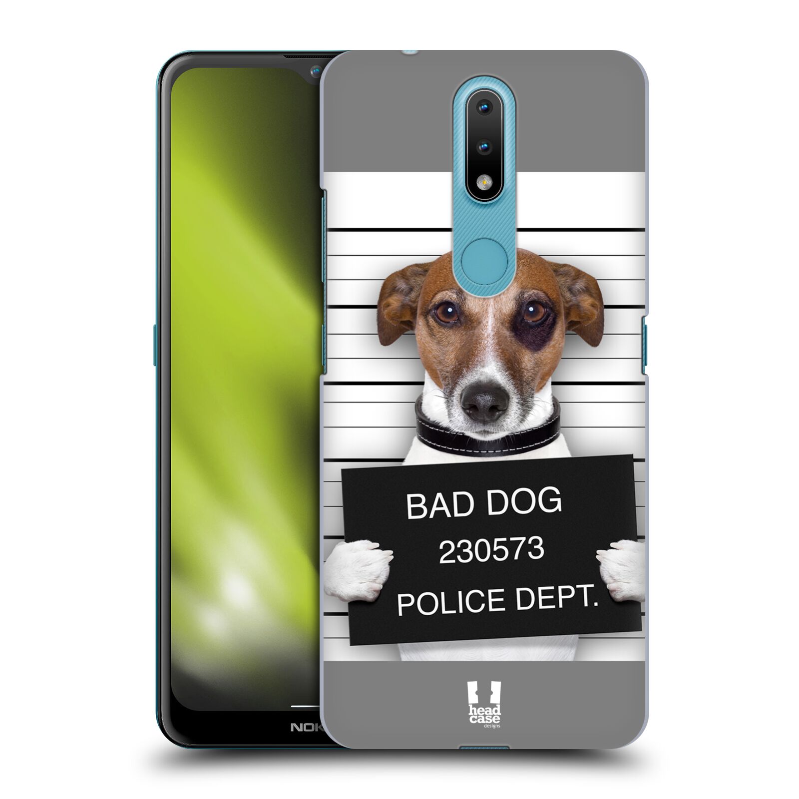 Plastový obal HEAD CASE na mobil Nokia 2.4 vzor Legrační zvířátka pejsek na policii