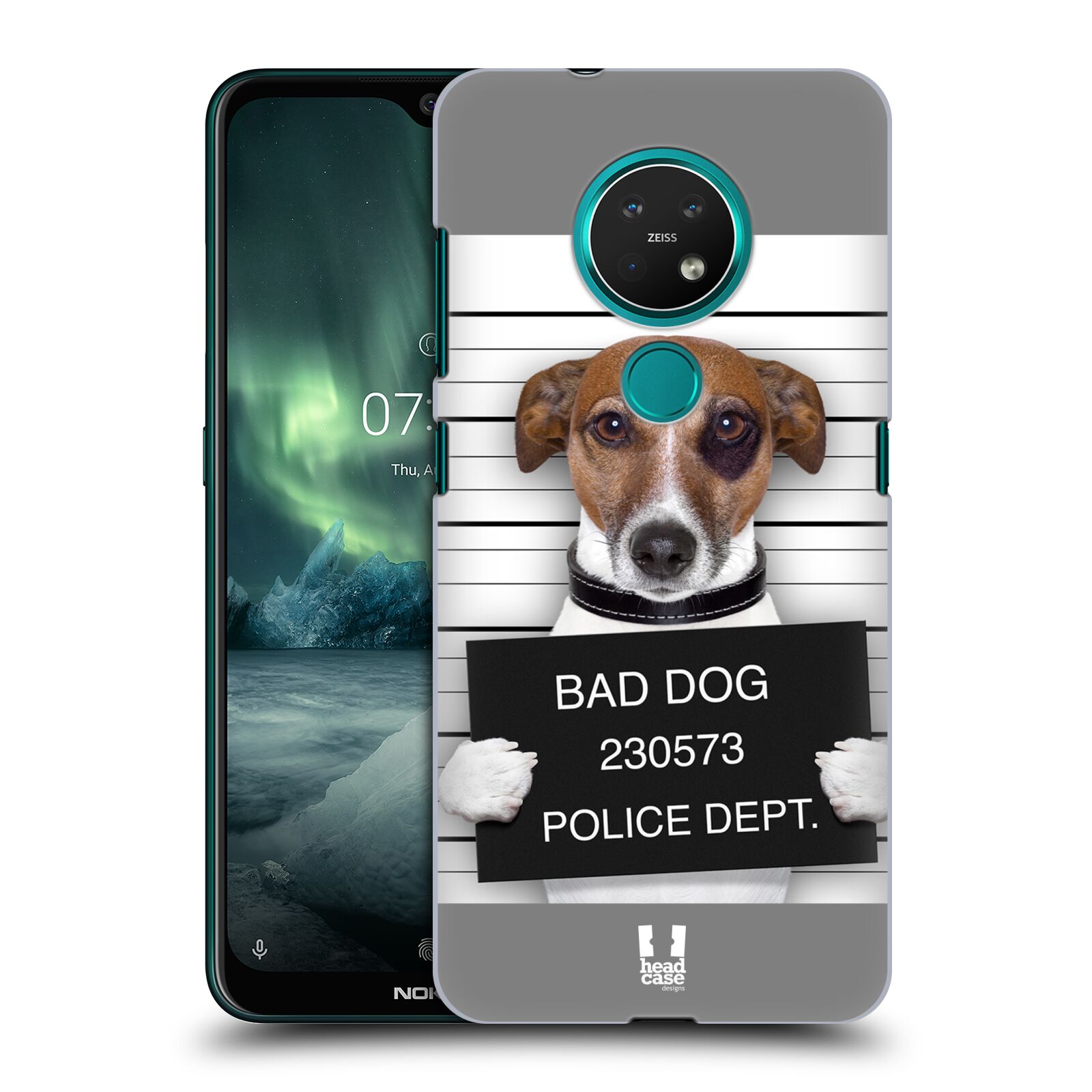 Pouzdro na mobil NOKIA 7.2 - HEAD CASE - vzor Legrační zvířátka pejsek na policii