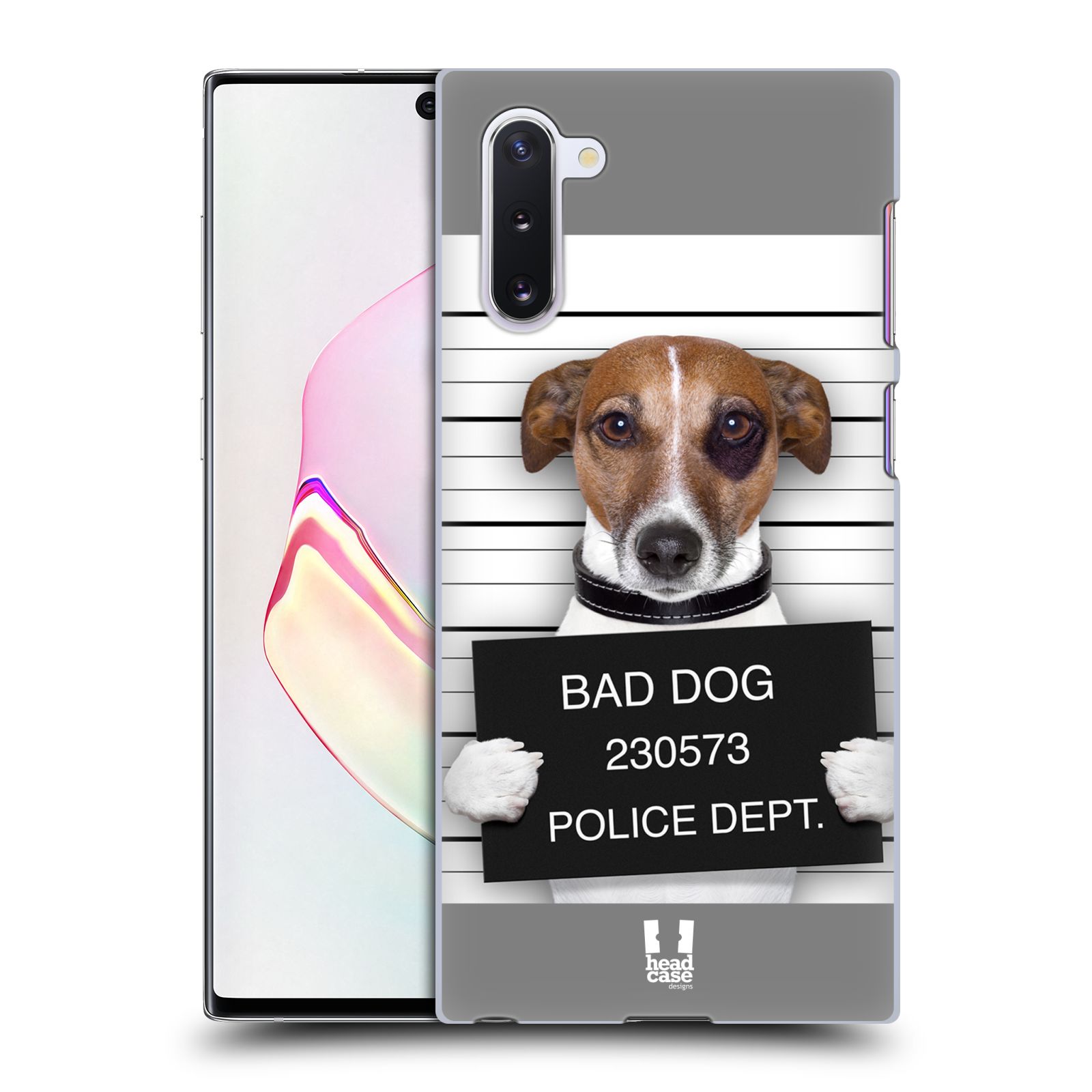 Pouzdro na mobil Samsung Galaxy Note 10 - HEAD CASE - vzor Legrační zvířátka pejsek na policii