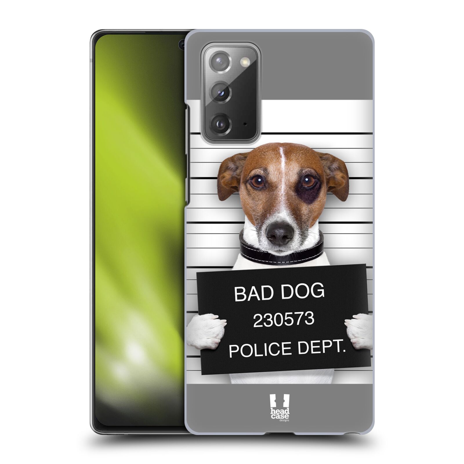 Plastový obal HEAD CASE na mobil Samsung Galaxy Note 20 vzor Legrační zvířátka pejsek na policii