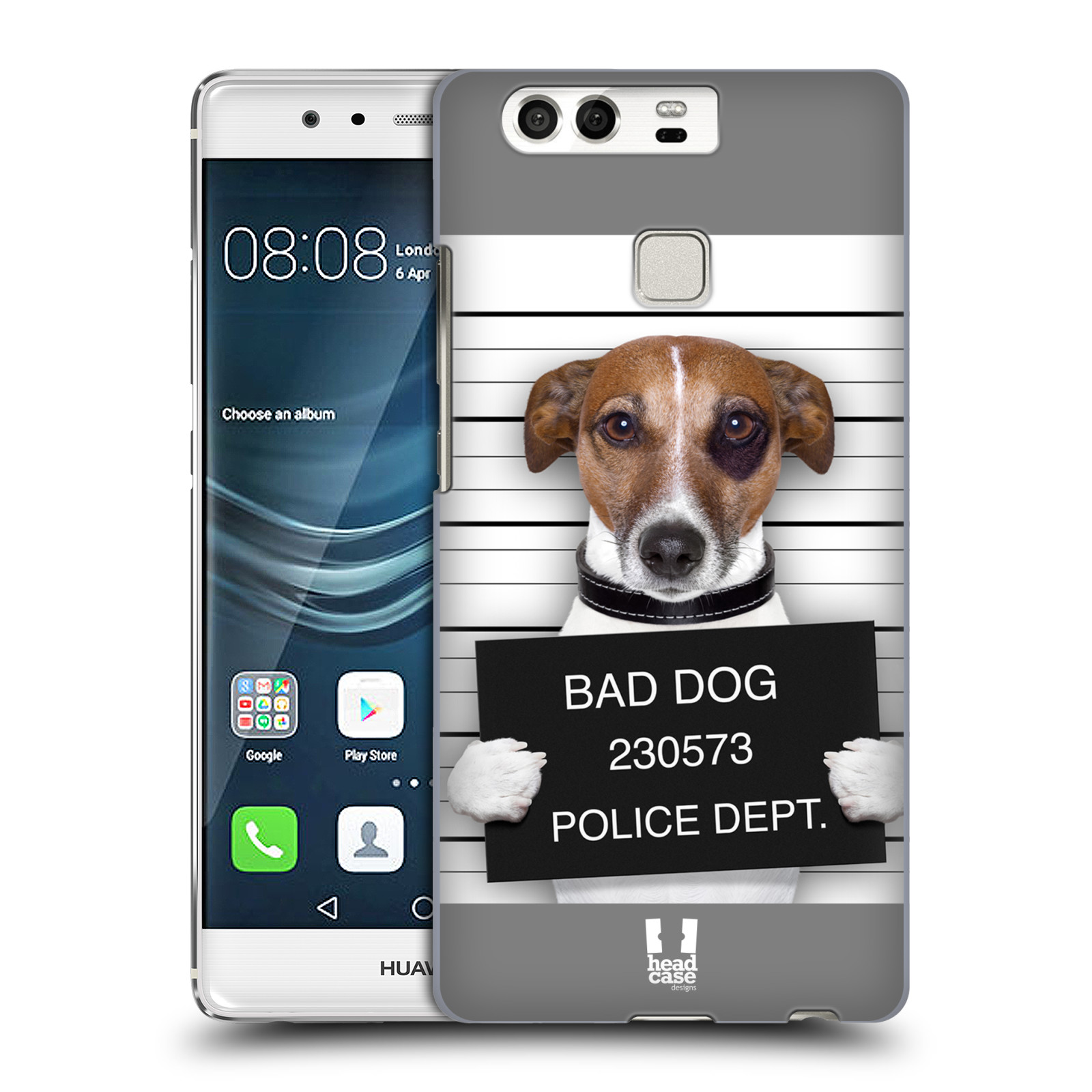 HEAD CASE plastový obal na mobil Huawei P9 / P9 DUAL SIM vzor Legrační zvířátka pejsek na policii