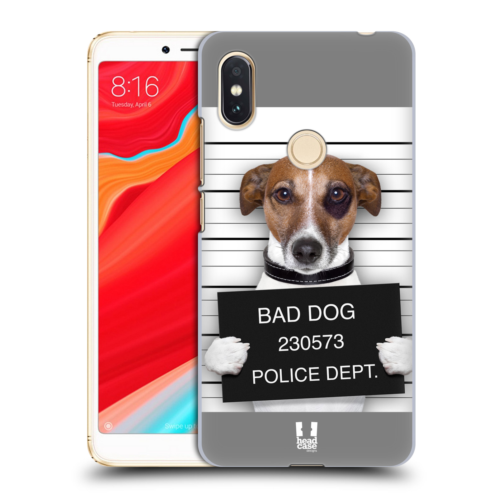 HEAD CASE plastový obal na mobil Xiaomi Redmi S2 vzor Legrační zvířátka pejsek na policii