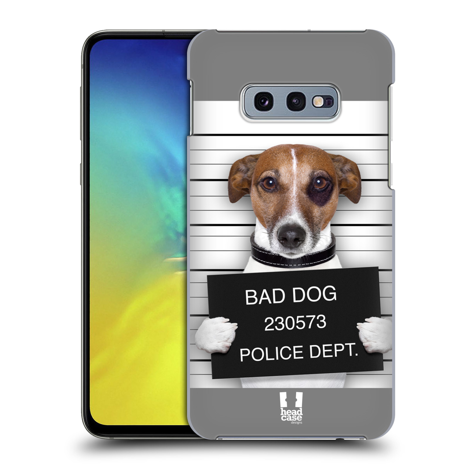 Pouzdro na mobil Samsung Galaxy S10e - HEAD CASE - vzor Legrační zvířátka pejsek na policii
