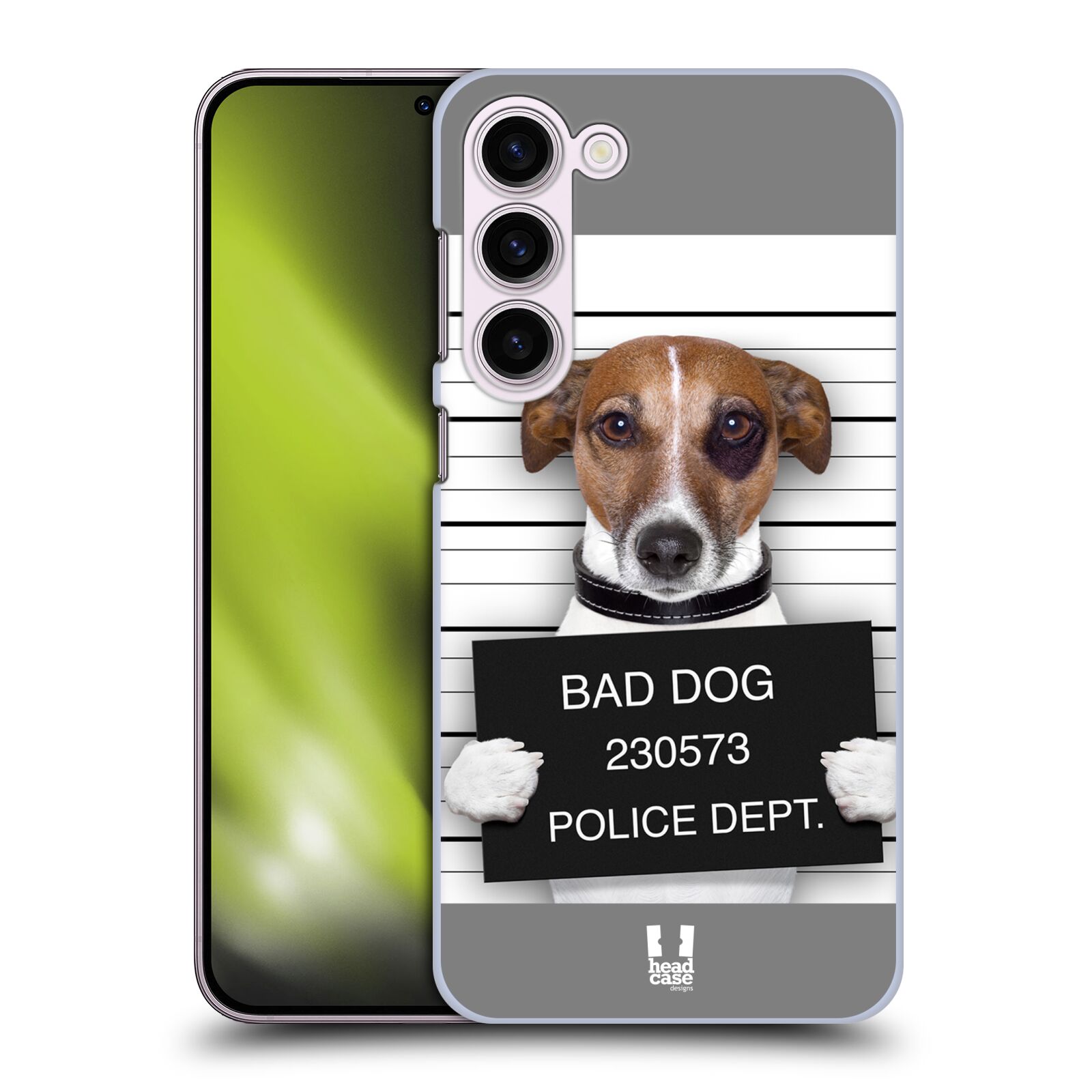 Plastový obal HEAD CASE na mobil Samsung Galaxy S23+ vzor Legrační zvířátka pejsek na policii