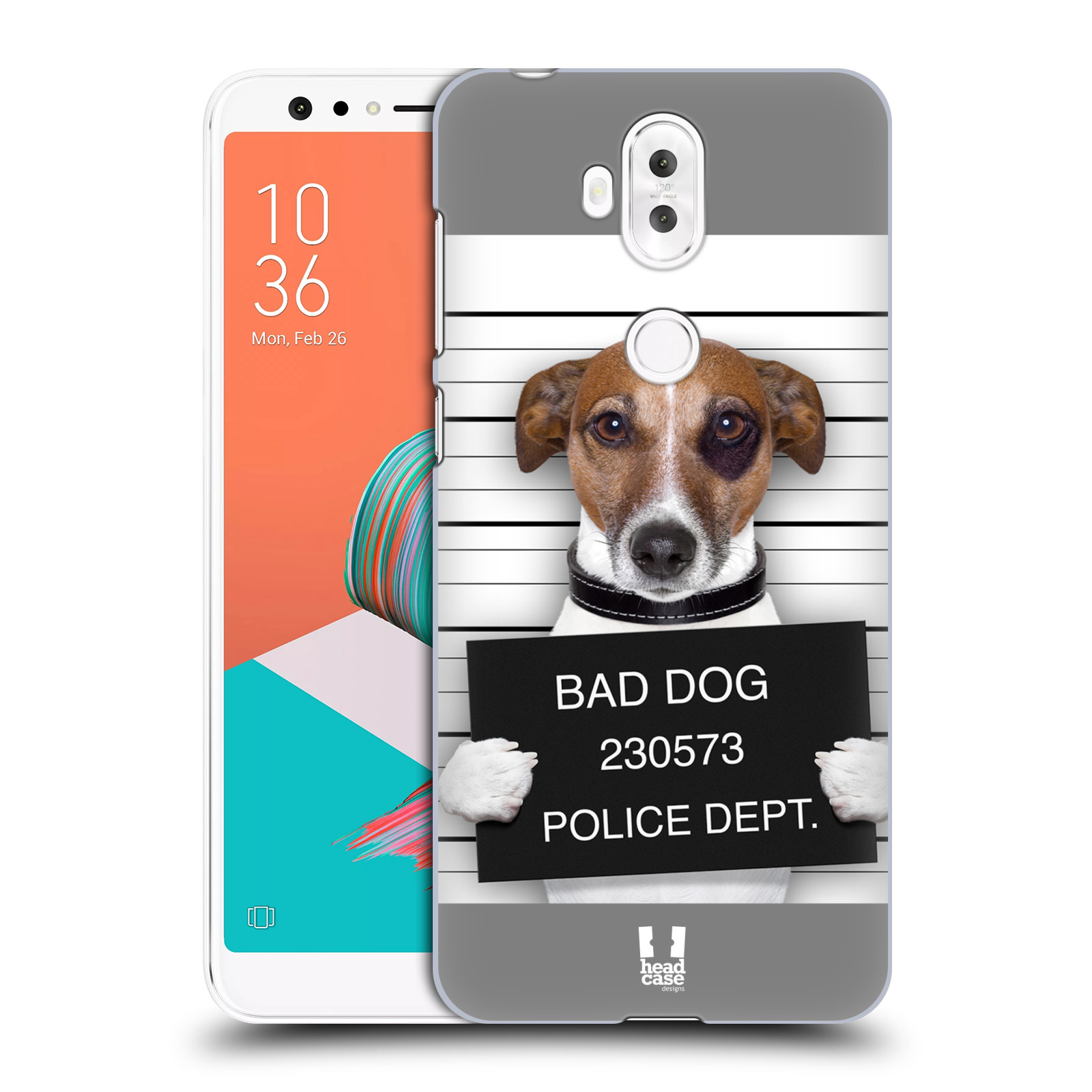 HEAD CASE plastový obal na mobil Asus Zenfone 5 LITE ZC600KL vzor Legrační zvířátka pejsek na policii