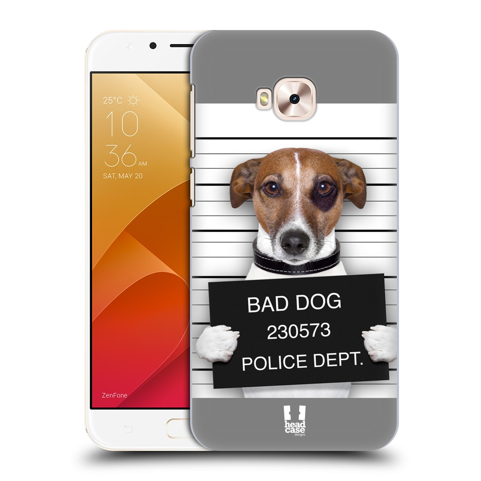 HEAD CASE plastový obal na mobil Asus Zenfone 4 Selfie Pro ZD552KL vzor Legrační zvířátka pejsek na policii