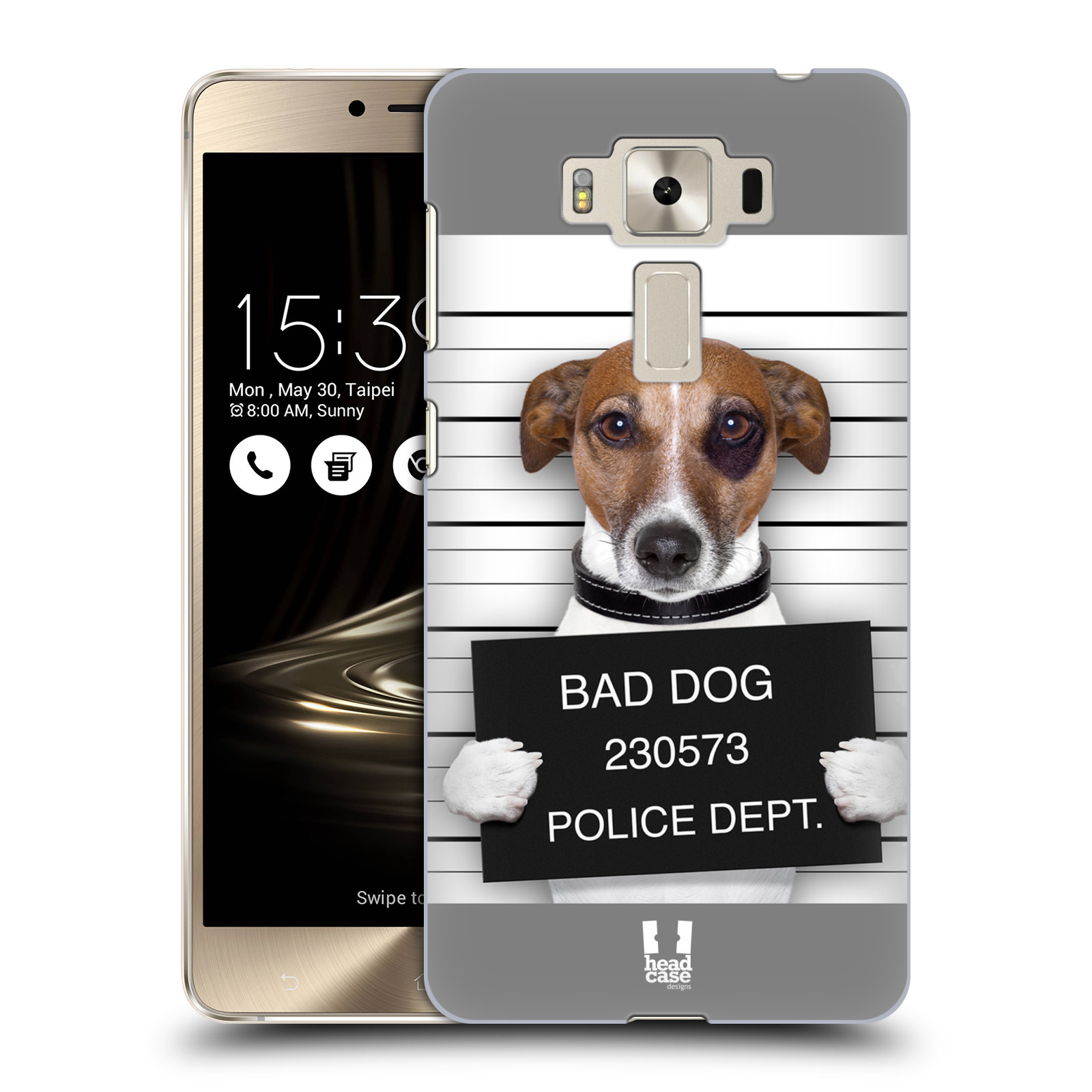 HEAD CASE plastový obal na mobil Asus Zenfone 3 DELUXE ZS550KL vzor Legrační zvířátka pejsek na policii