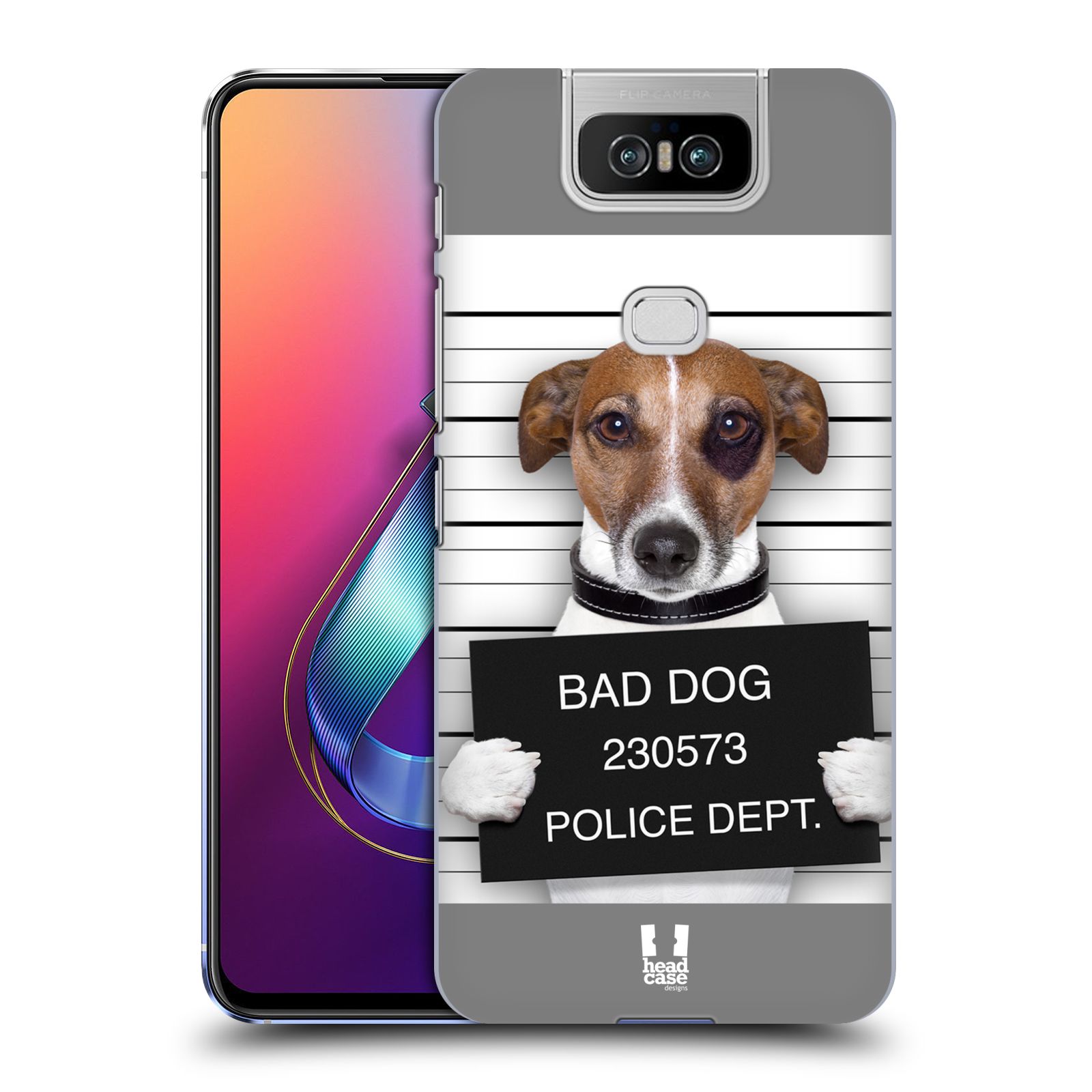 Pouzdro na mobil Asus Zenfone 6 ZS630KL - HEAD CASE - vzor Legrační zvířátka pejsek na policii
