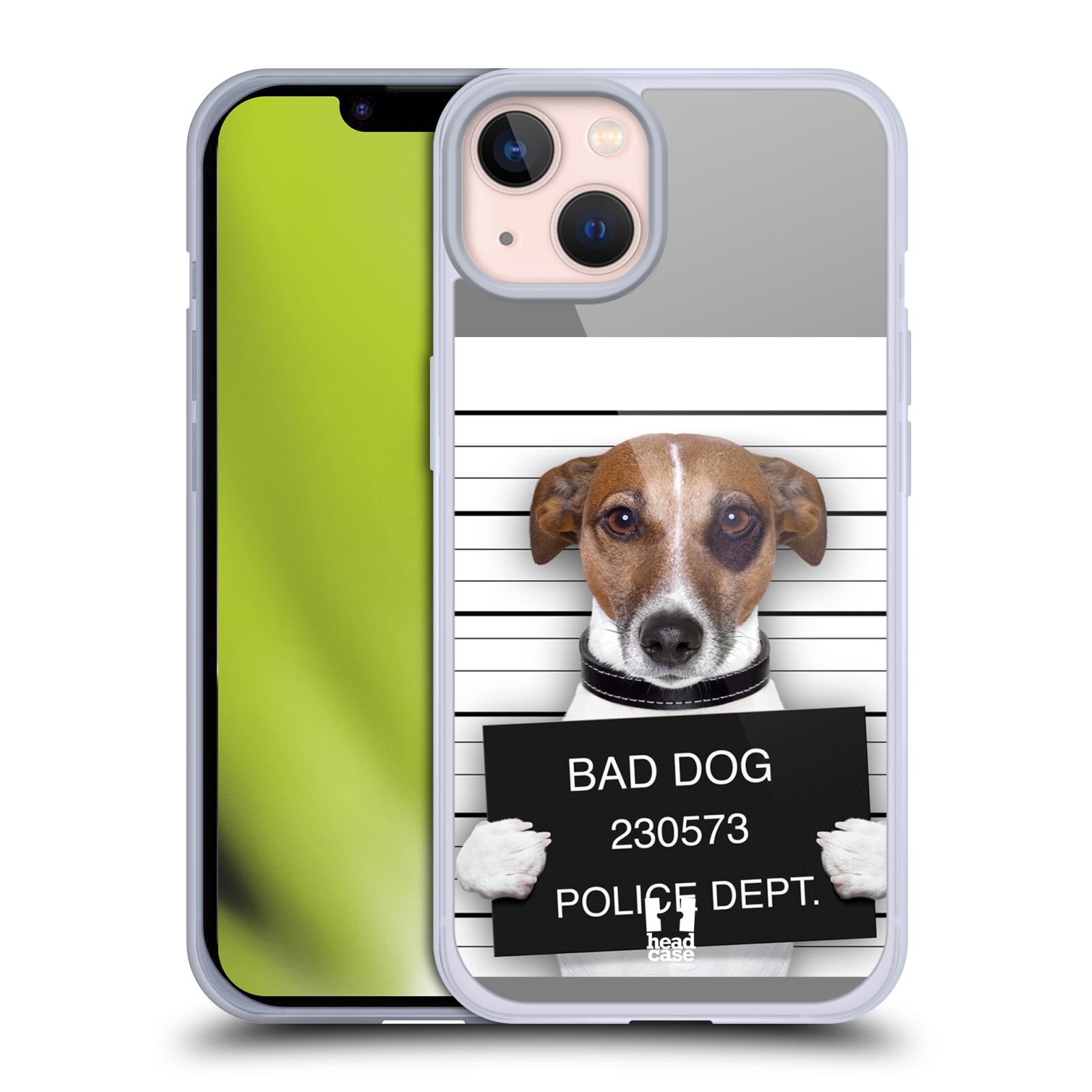 Plastový obal HEAD CASE na mobil Apple Iphone 13 vzor Legrační zvířátka pejsek na policii