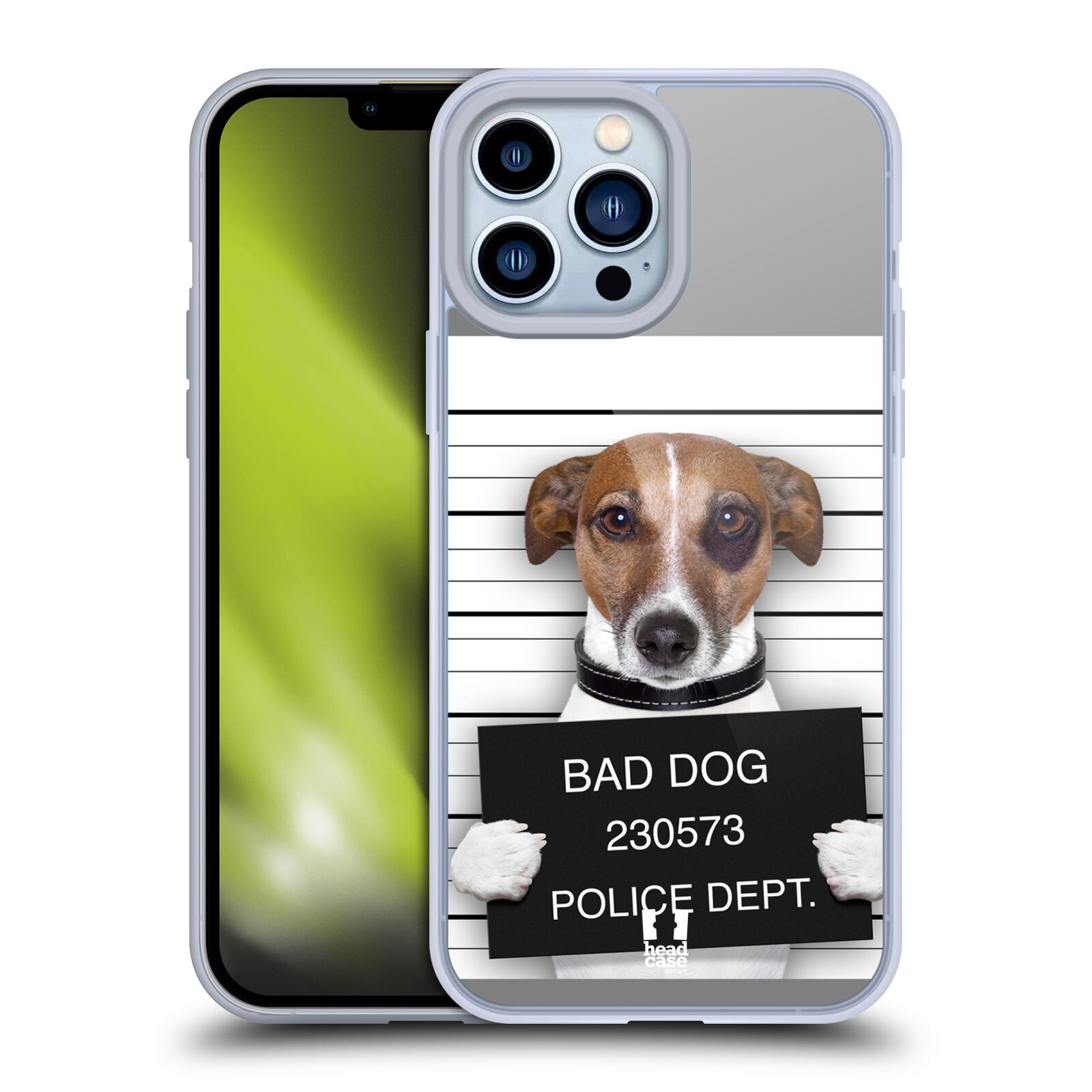 Plastový obal HEAD CASE na mobil Apple Iphone 13 PRO MAX vzor Legrační zvířátka pejsek na policii