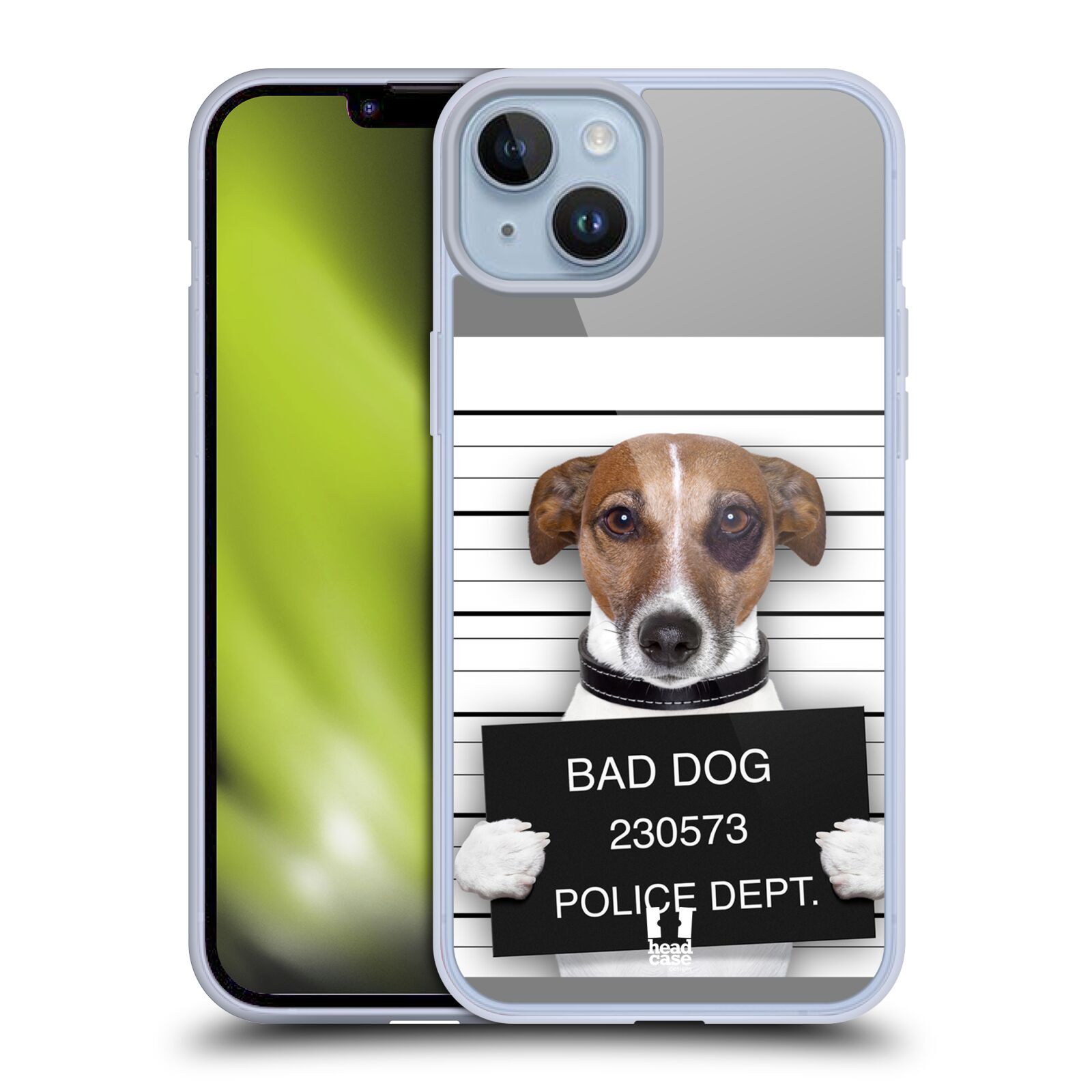 Plastový obal HEAD CASE na mobil Apple Iphone 14 PLUS vzor Legrační zvířátka pejsek na policii