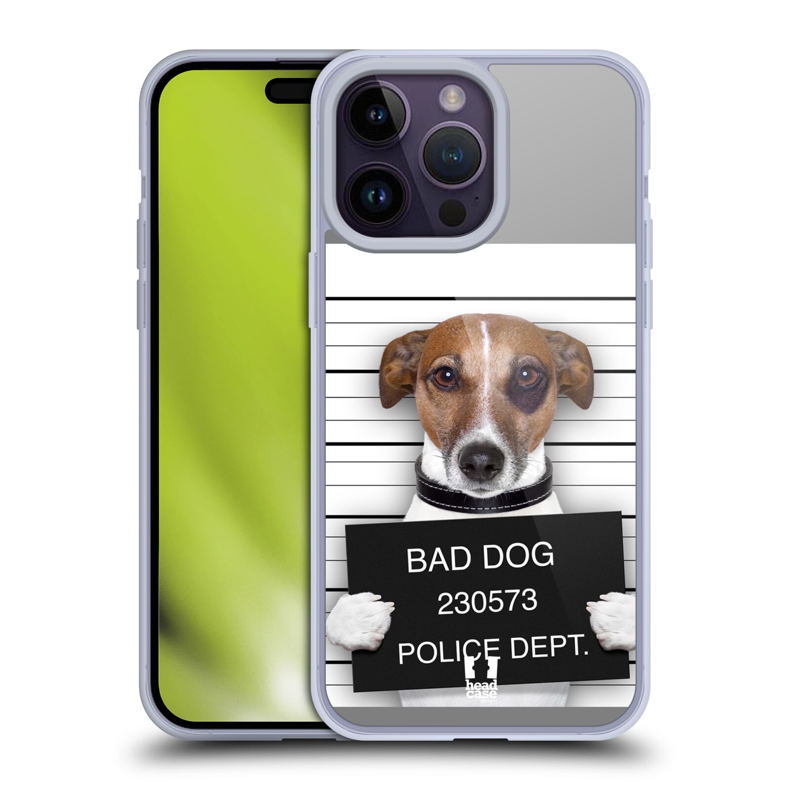 Plastový obal HEAD CASE na mobil Apple Iphone 14 PRO MAX vzor Legrační zvířátka pejsek na policii
