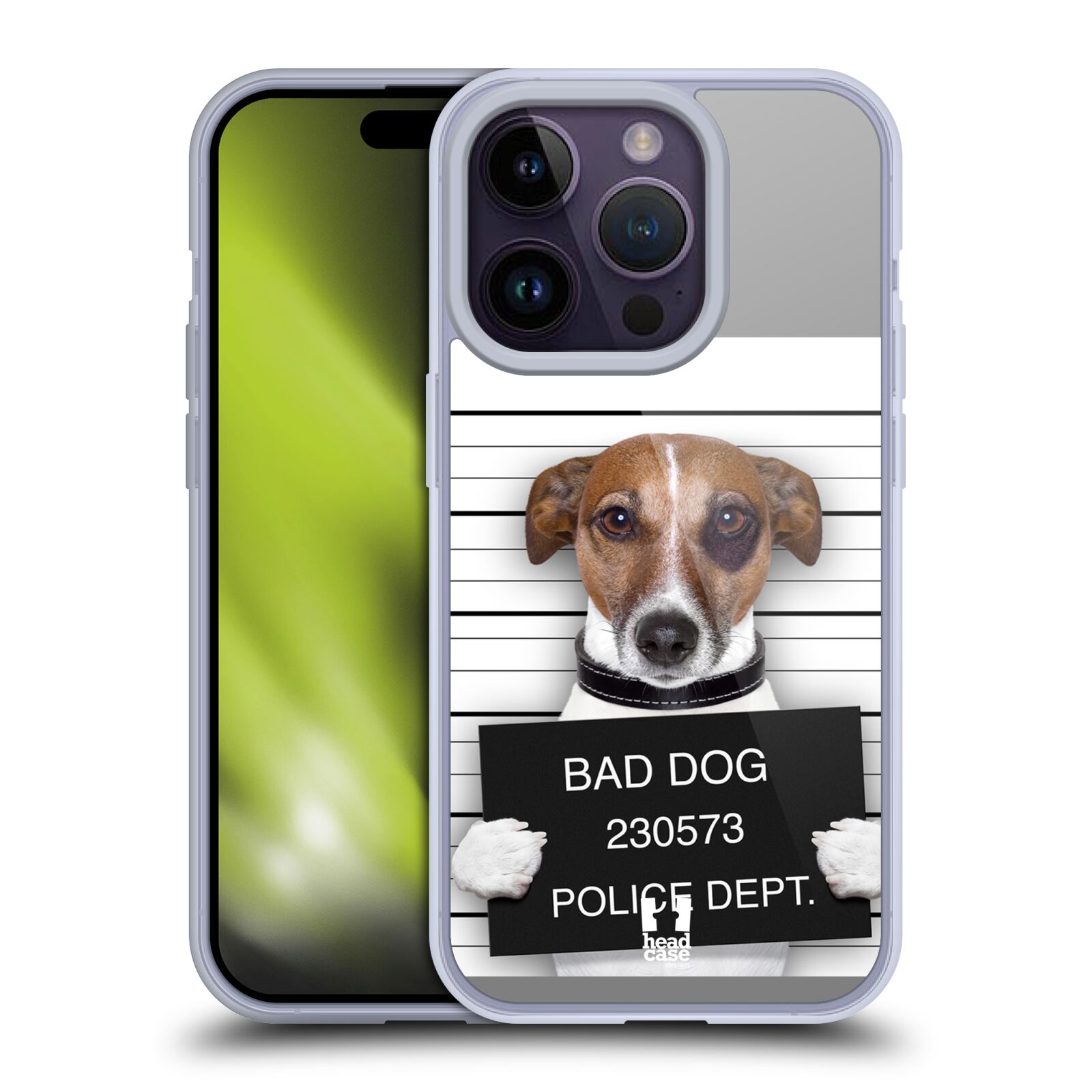 Plastový obal HEAD CASE na mobil Apple Iphone 14 PRO vzor Legrační zvířátka pejsek na policii