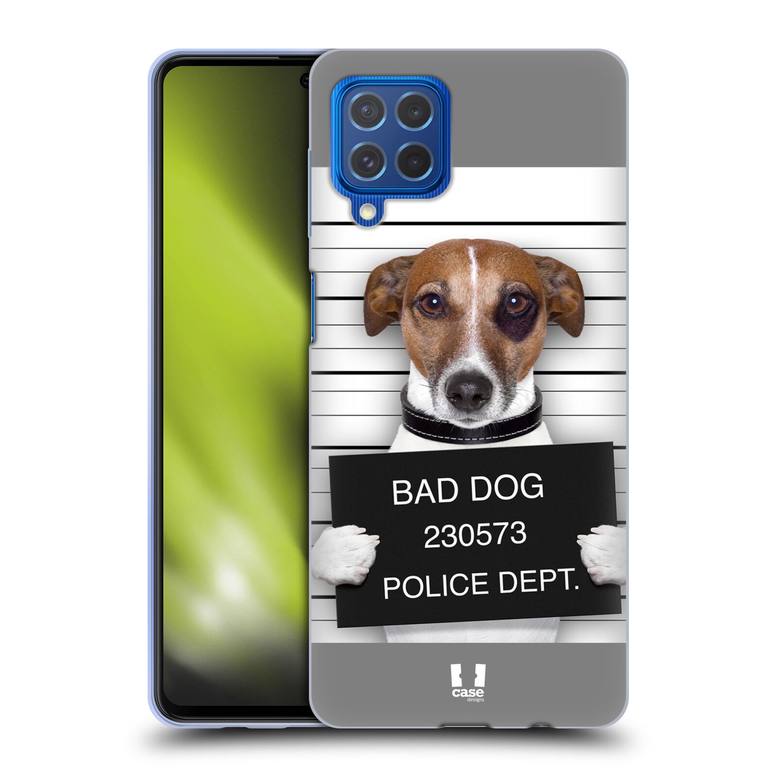 Plastový obal HEAD CASE na mobil Samsung Galaxy M62 vzor Legrační zvířátka pejsek na policii