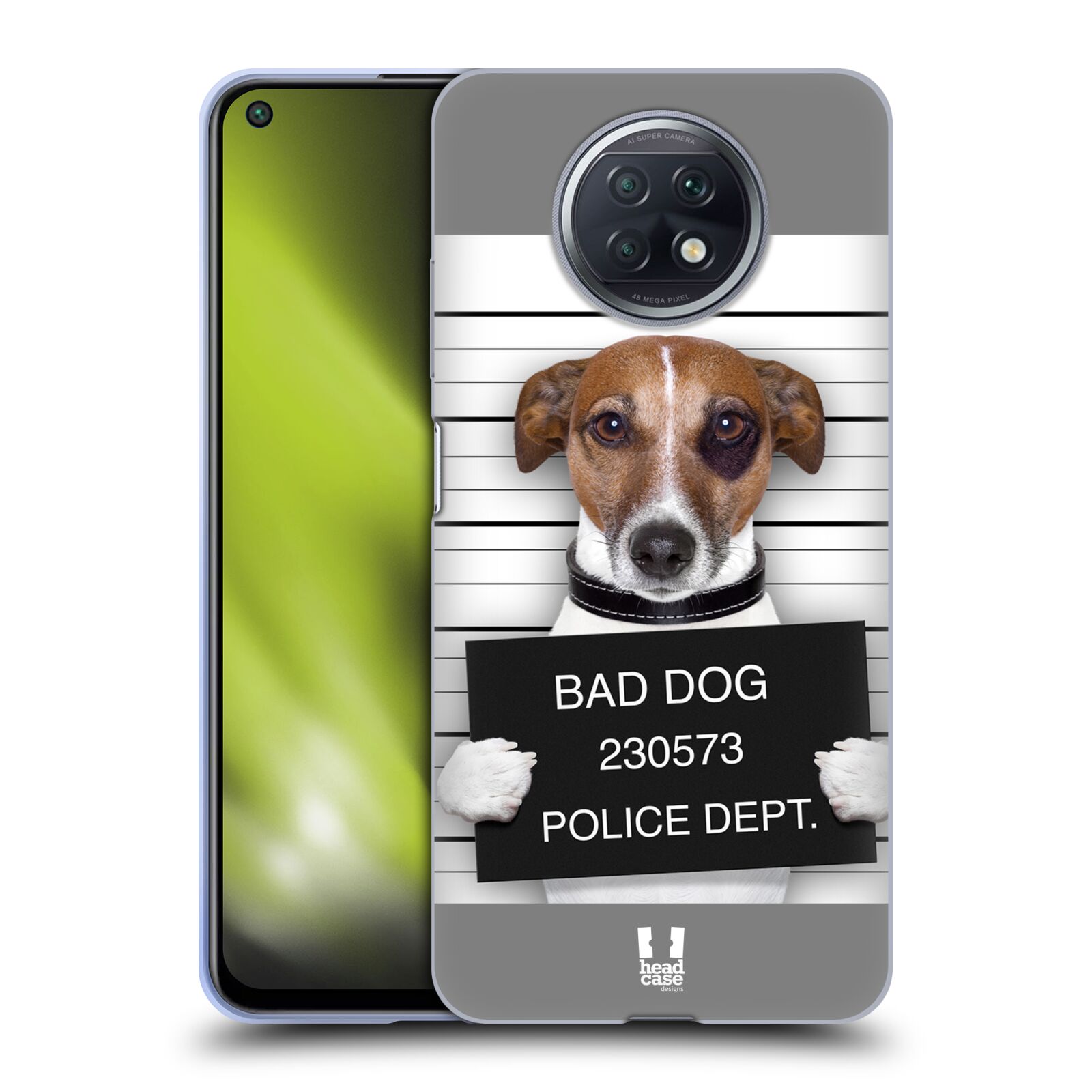 Plastový obal HEAD CASE na mobil Xiaomi Redmi Note 9T vzor Legrační zvířátka pejsek na policii