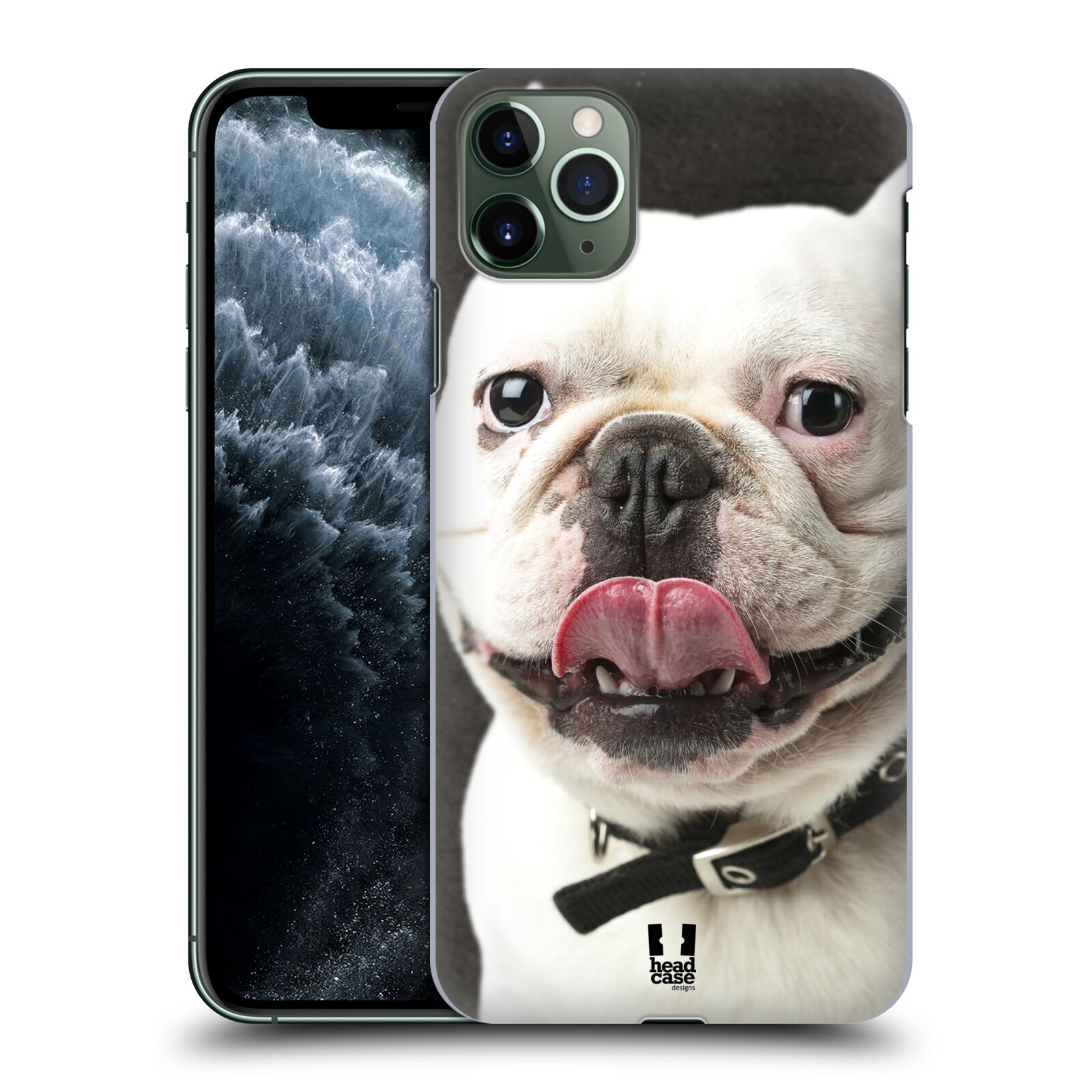 Pouzdro na mobil Apple Iphone 11 PRO MAX - HEAD CASE - vzor Legrační zvířátka pejsek s vyplazeným jazykem BULDOK