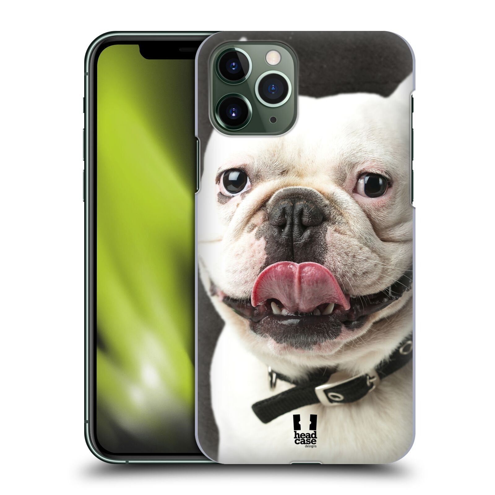 Pouzdro na mobil Apple Iphone 11 PRO - HEAD CASE - vzor Legrační zvířátka pejsek s vyplazeným jazykem BULDOK