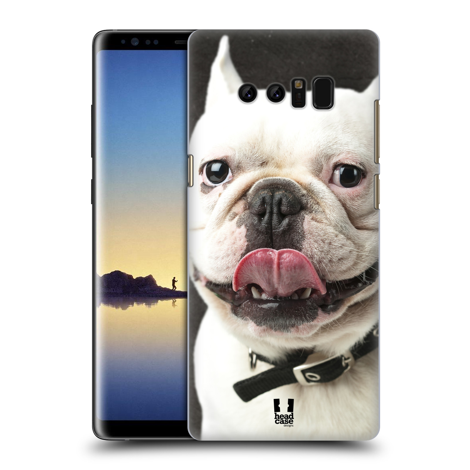 HEAD CASE plastový obal na mobil Samsung Galaxy Note 8 vzor Legrační zvířátka pejsek s vyplazeným jazykem BULDOK