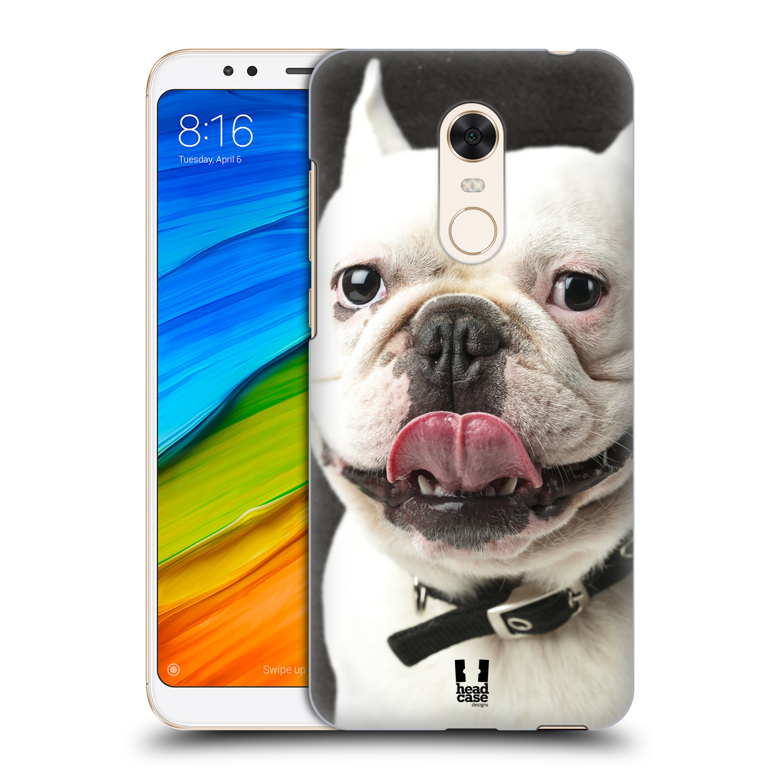 HEAD CASE plastový obal na mobil Xiaomi Redmi 5 PLUS vzor Legrační zvířátka pejsek s vyplazeným jazykem BULDOK