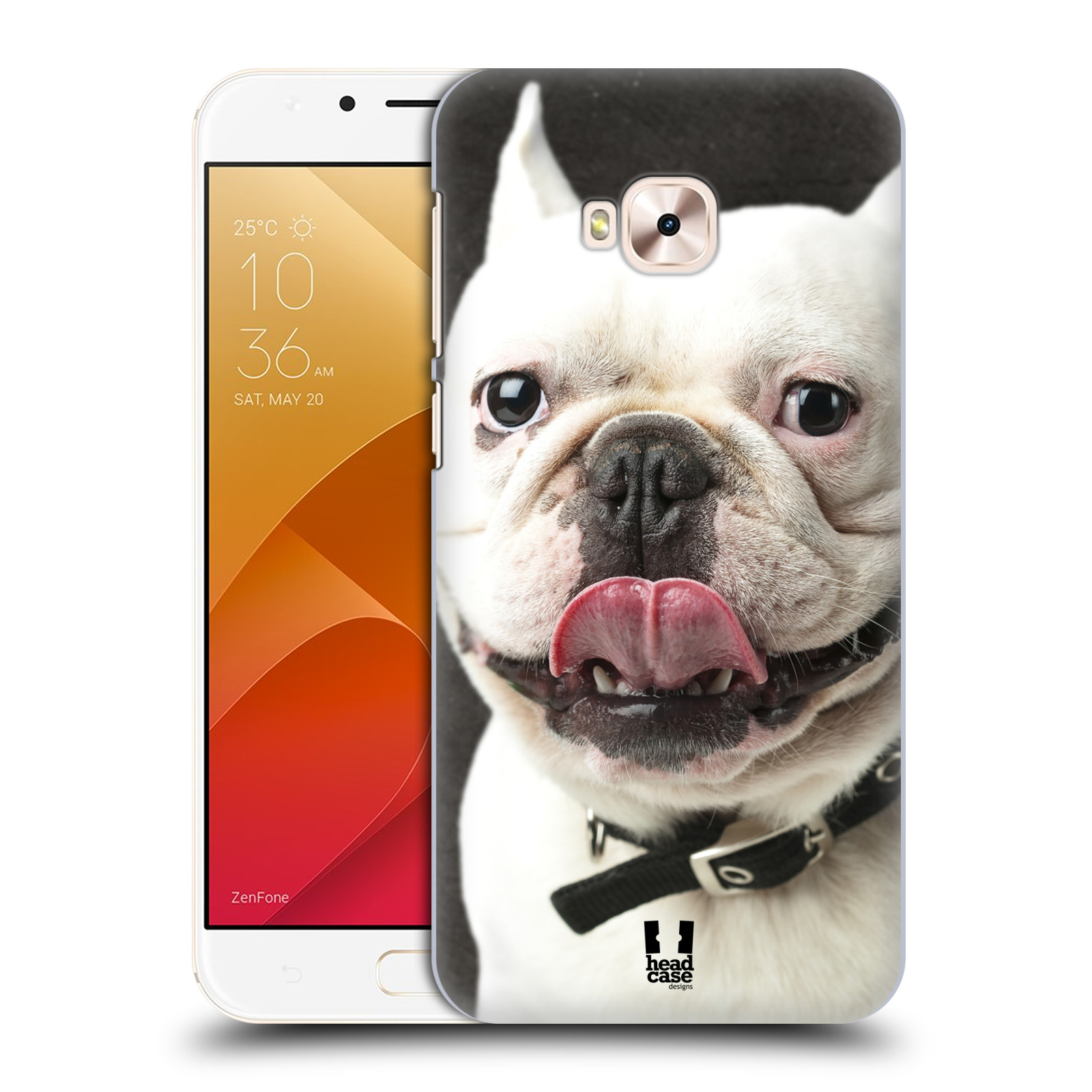 HEAD CASE plastový obal na mobil Asus Zenfone 4 Selfie Pro ZD552KL vzor Legrační zvířátka pejsek s vyplazeným jazykem BULDOK