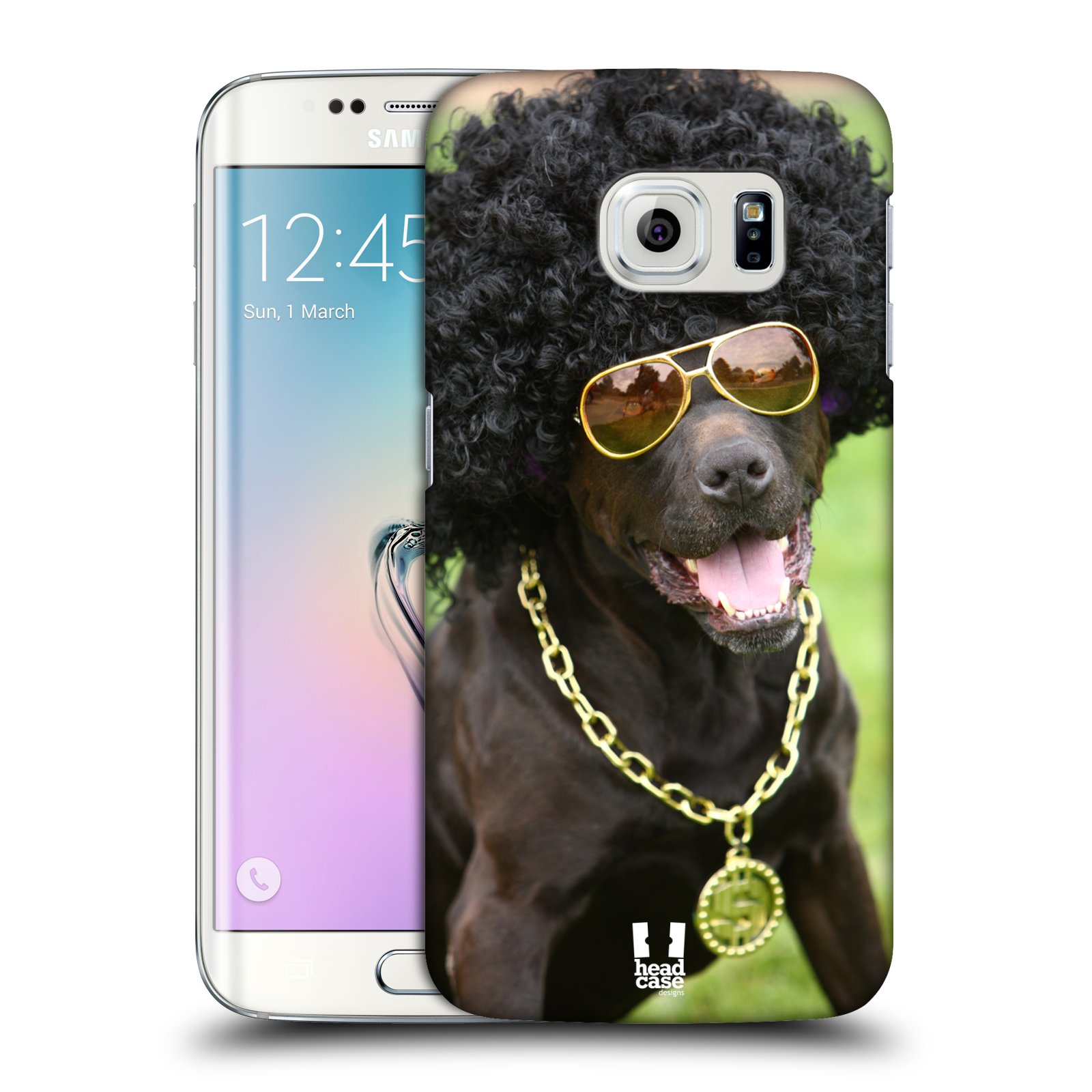 HEAD CASE plastový obal na mobil SAMSUNG Galaxy S6 EDGE (G9250, G925, G925F) vzor Legrační zvířátka pejsek boháč