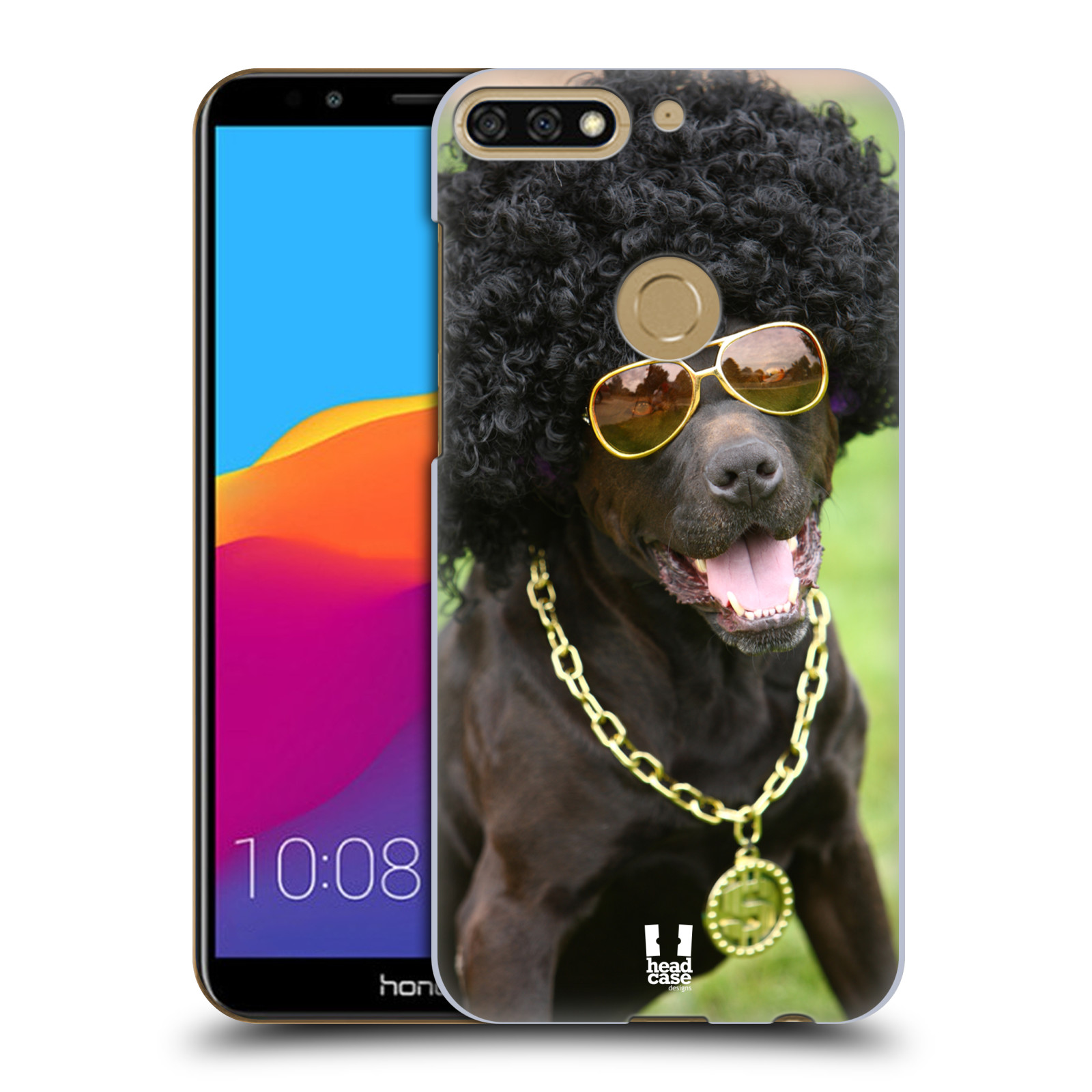 HEAD CASE plastový obal na mobil Honor 7c vzor Legrační zvířátka pejsek boháč