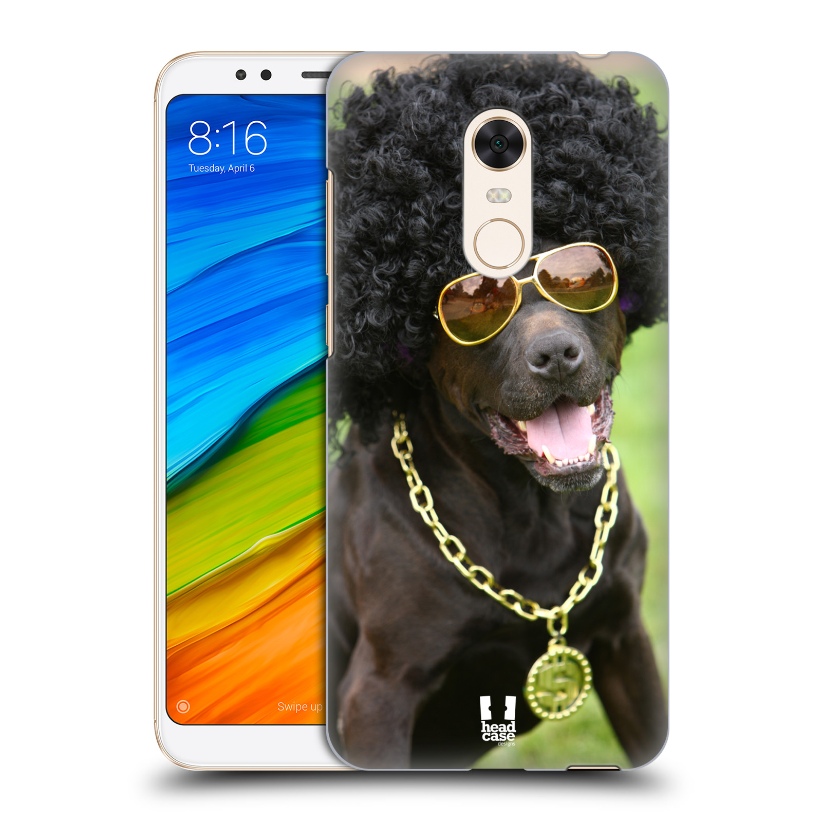 HEAD CASE plastový obal na mobil Xiaomi Redmi 5 PLUS vzor Legrační zvířátka pejsek boháč