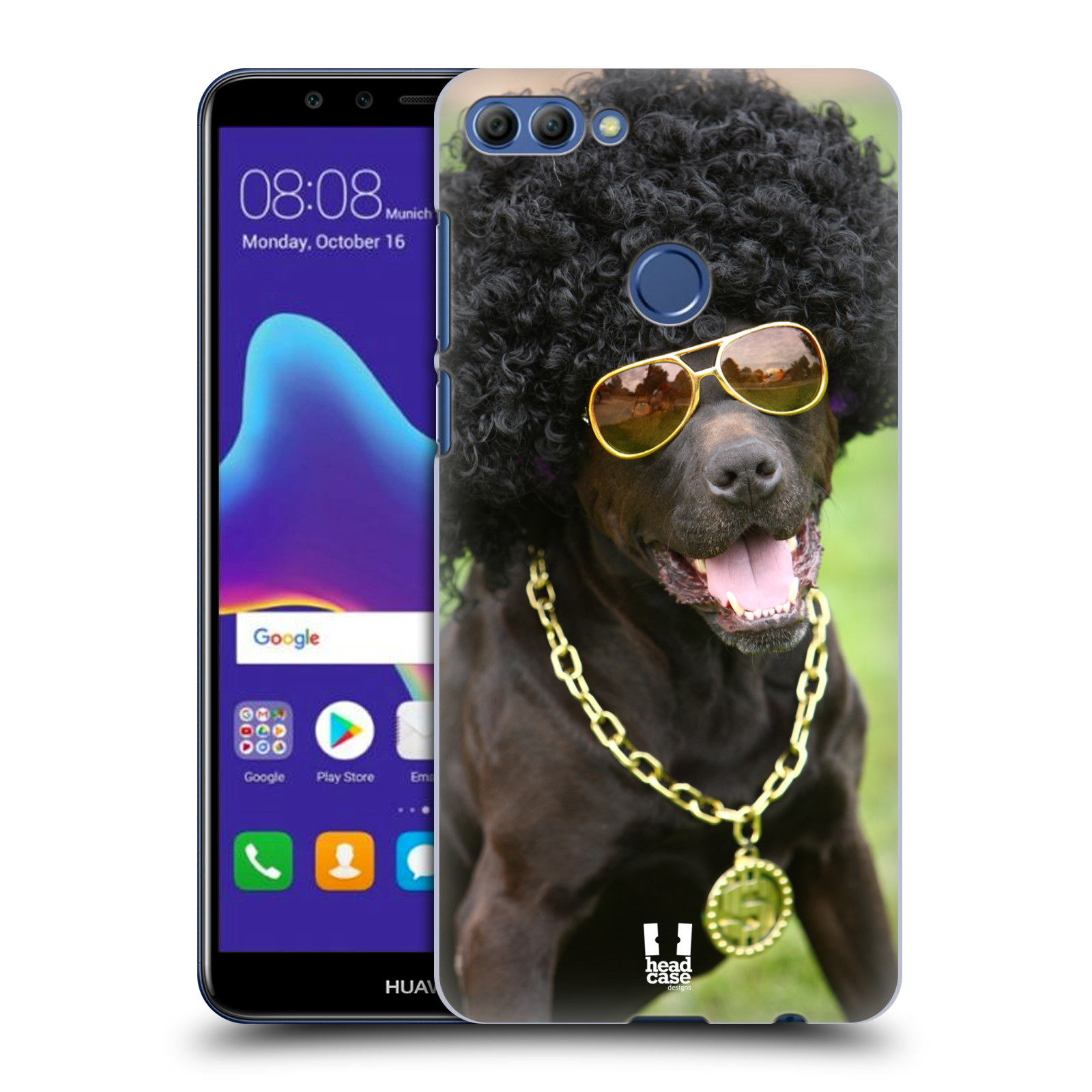 HEAD CASE plastový obal na mobil Huawei Y9 2018 vzor Legrační zvířátka pejsek boháč