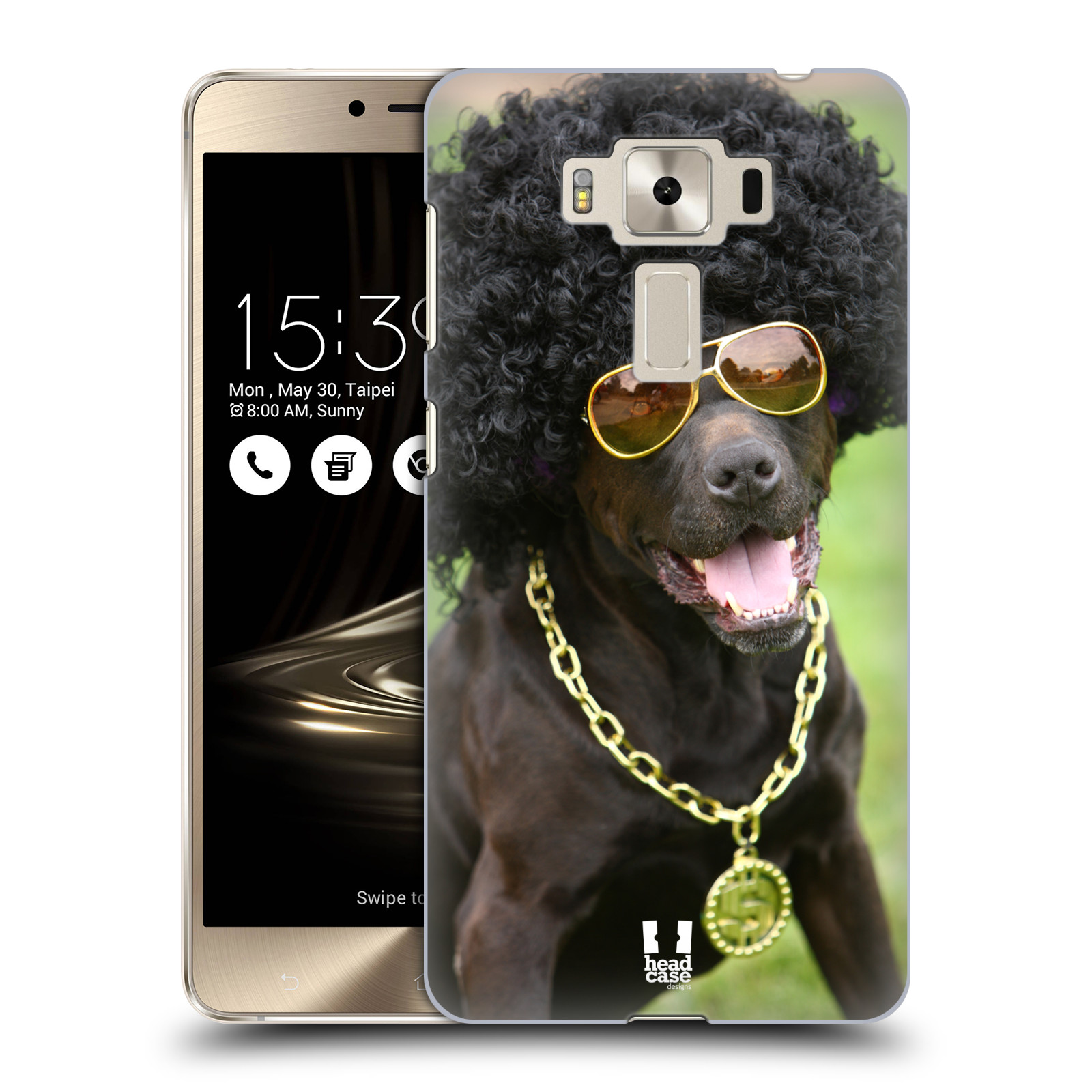 HEAD CASE plastový obal na mobil Asus Zenfone 3 DELUXE ZS550KL vzor Legrační zvířátka pejsek boháč