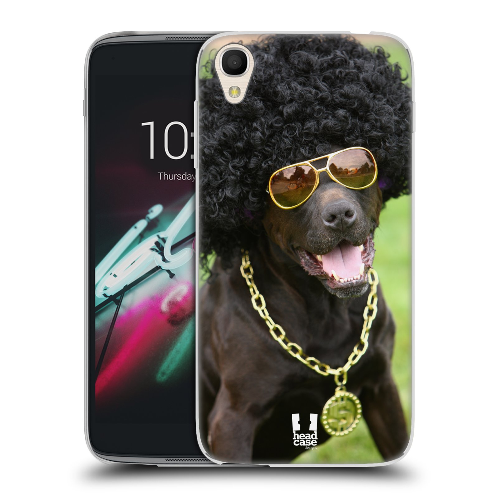 HEAD CASE silikonový obal na mobil Alcatel Idol 3 OT-6039Y (4.7) vzor Legrační zvířátka pejsek boháč