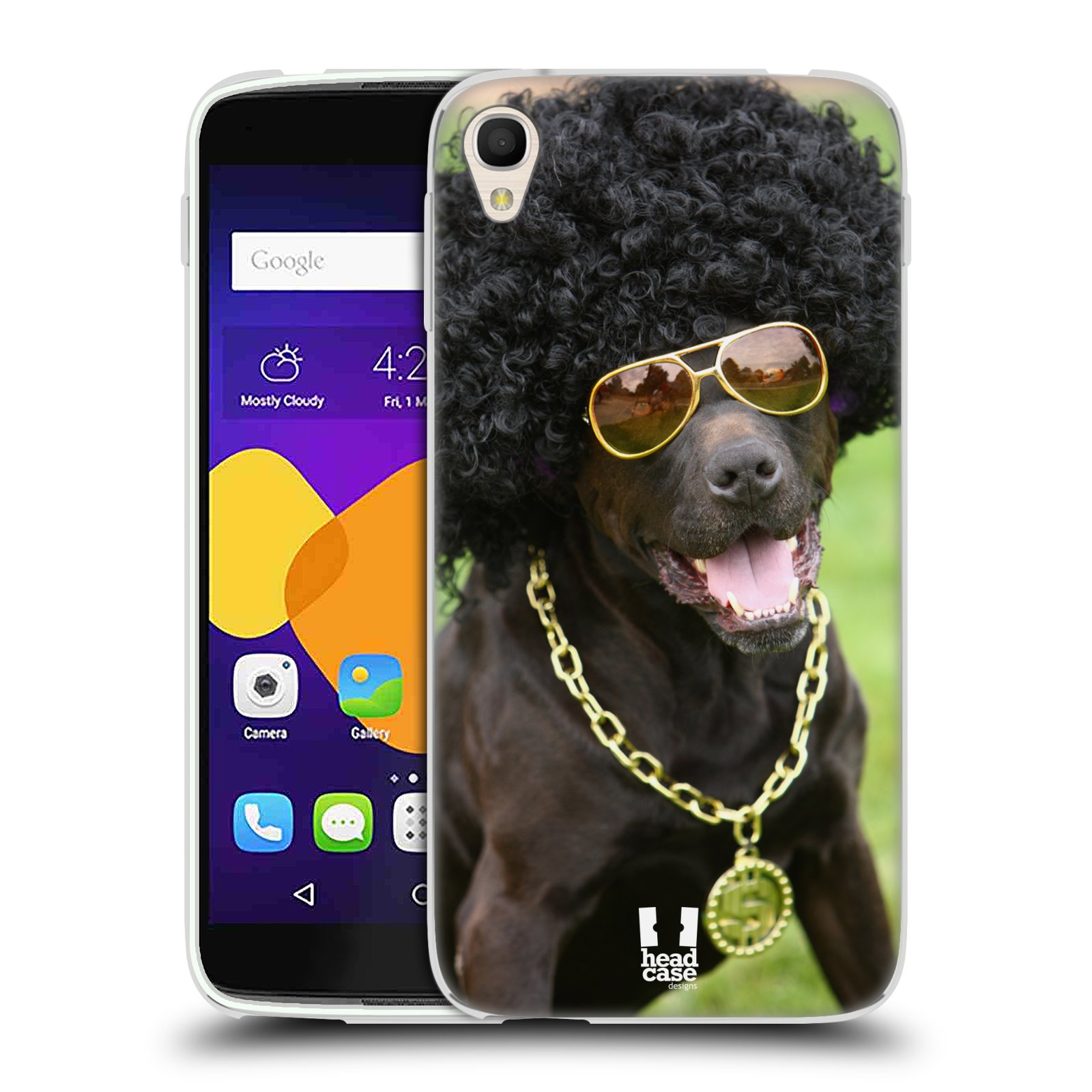 HEAD CASE silikonový obal na mobil Alcatel Idol 3 OT-6045Y (5.5) vzor Legrační zvířátka pejsek boháč