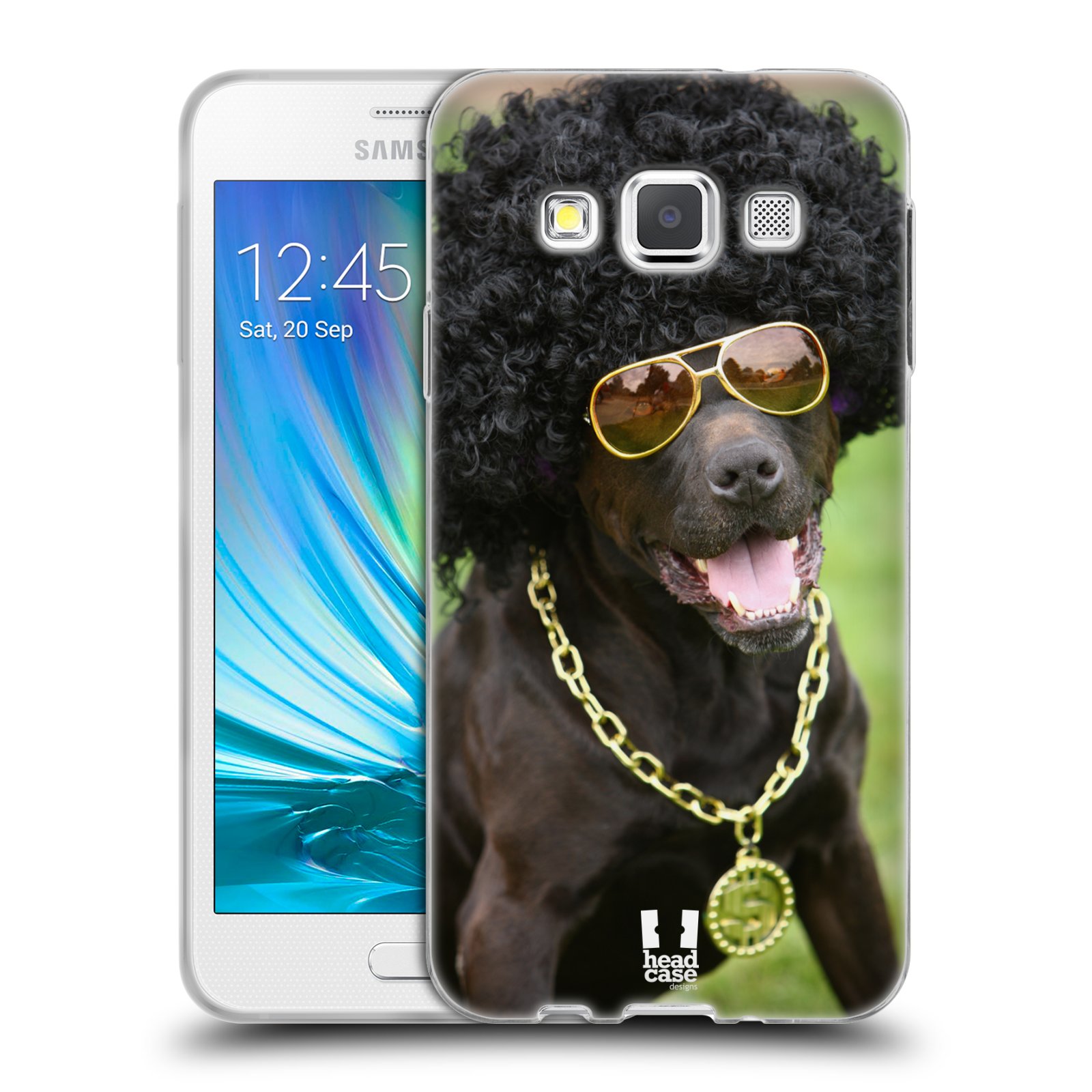 HEAD CASE silikonový obal na mobil Samsung Galaxy A3 vzor Legrační zvířátka pejsek boháč