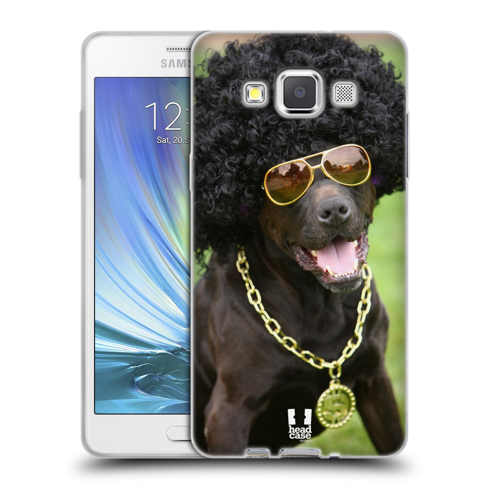 HEAD CASE silikonový obal na mobil Samsung Galaxy A5 vzor Legrační zvířátka pejsek boháč