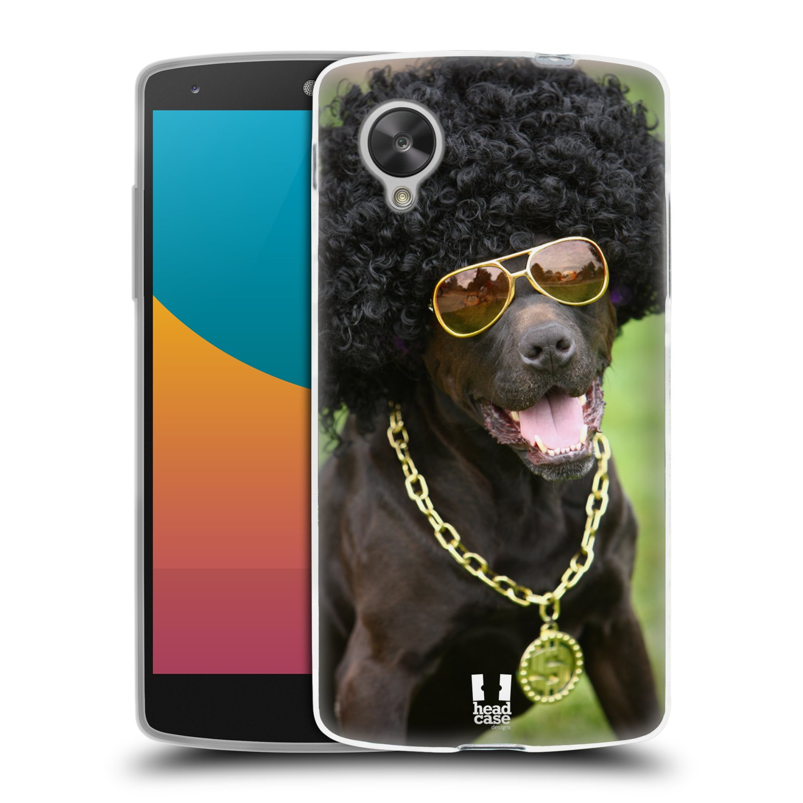 HEAD CASE silikonový obal na mobil LG NEXUS 5 (D821) vzor Legrační zvířátka pejsek boháč