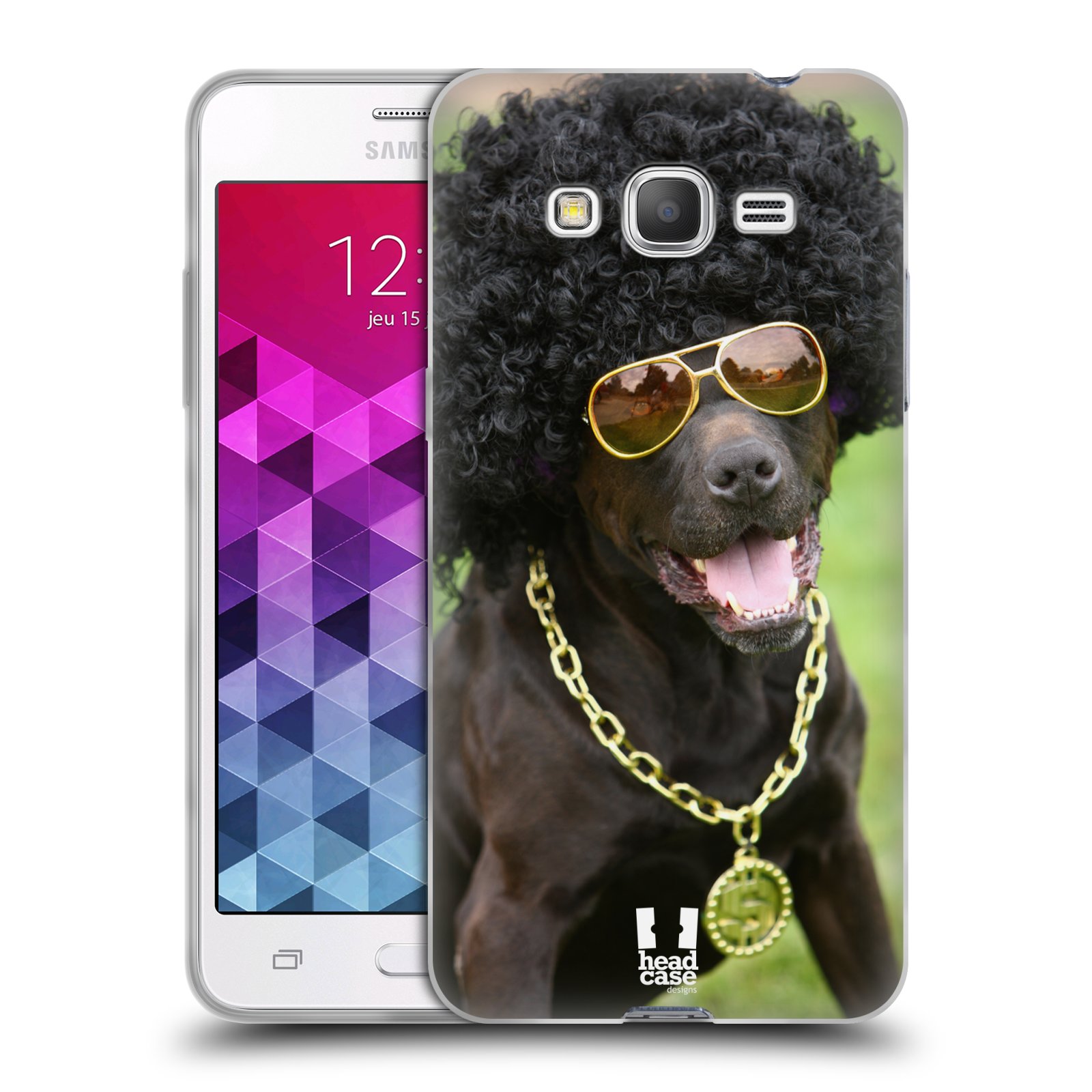 HEAD CASE silikonový obal na mobil Samsung Galaxy GRAND PRIME vzor Legrační zvířátka pejsek boháč