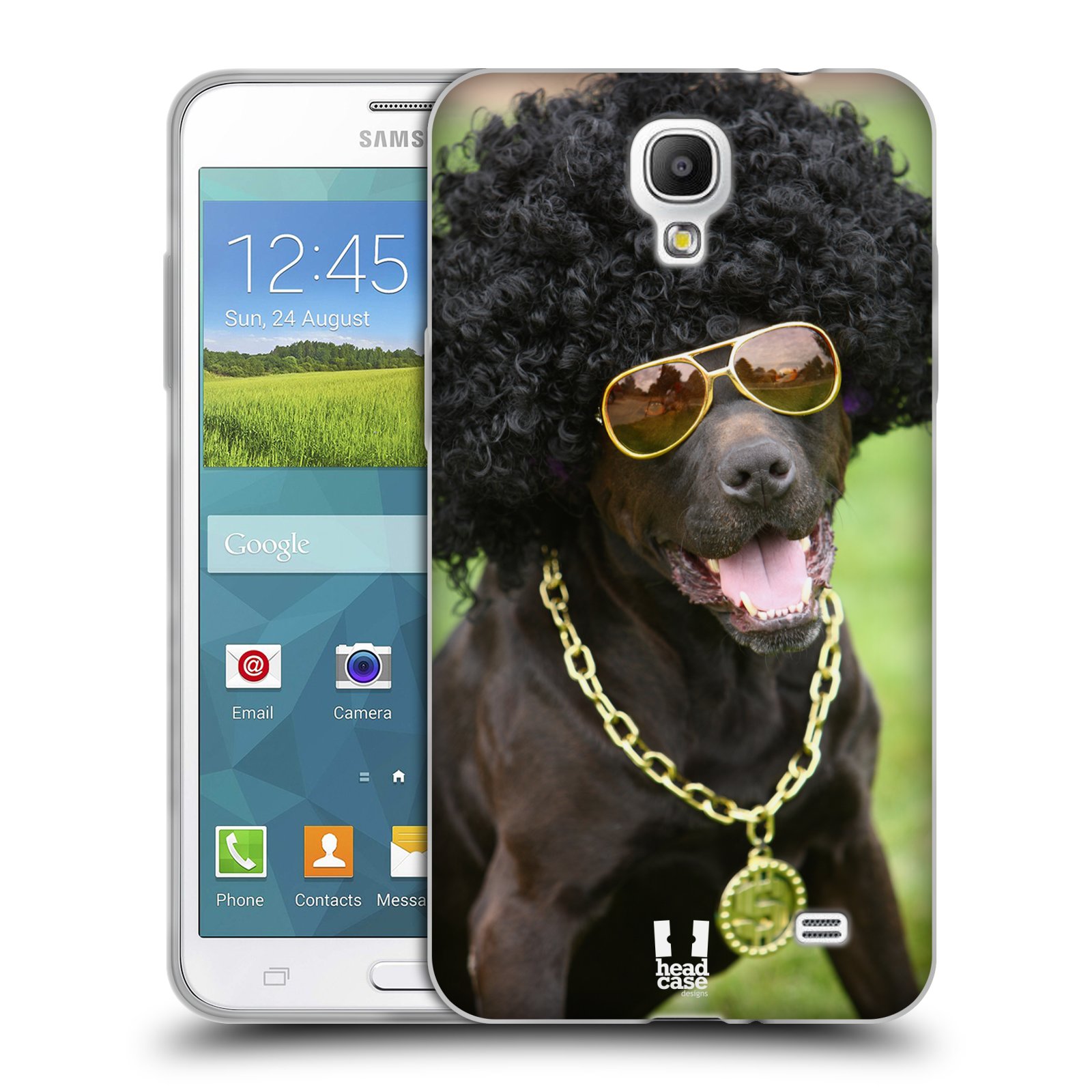 HEAD CASE silikonový obal na mobil Samsung Galaxy Mega 2 vzor Legrační zvířátka pejsek boháč