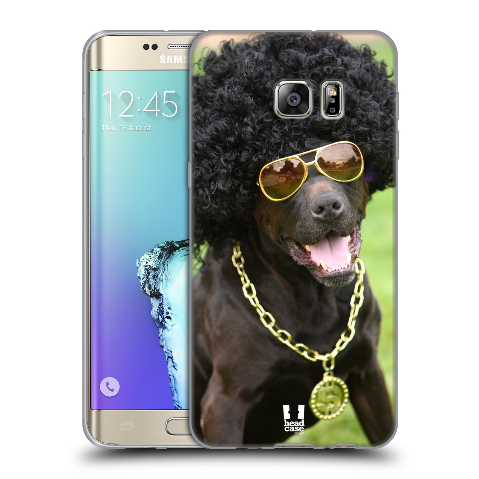 HEAD CASE silikonový obal na mobil Samsung Galaxy S6 EDGE PLUS vzor Legrační zvířátka pejsek boháč